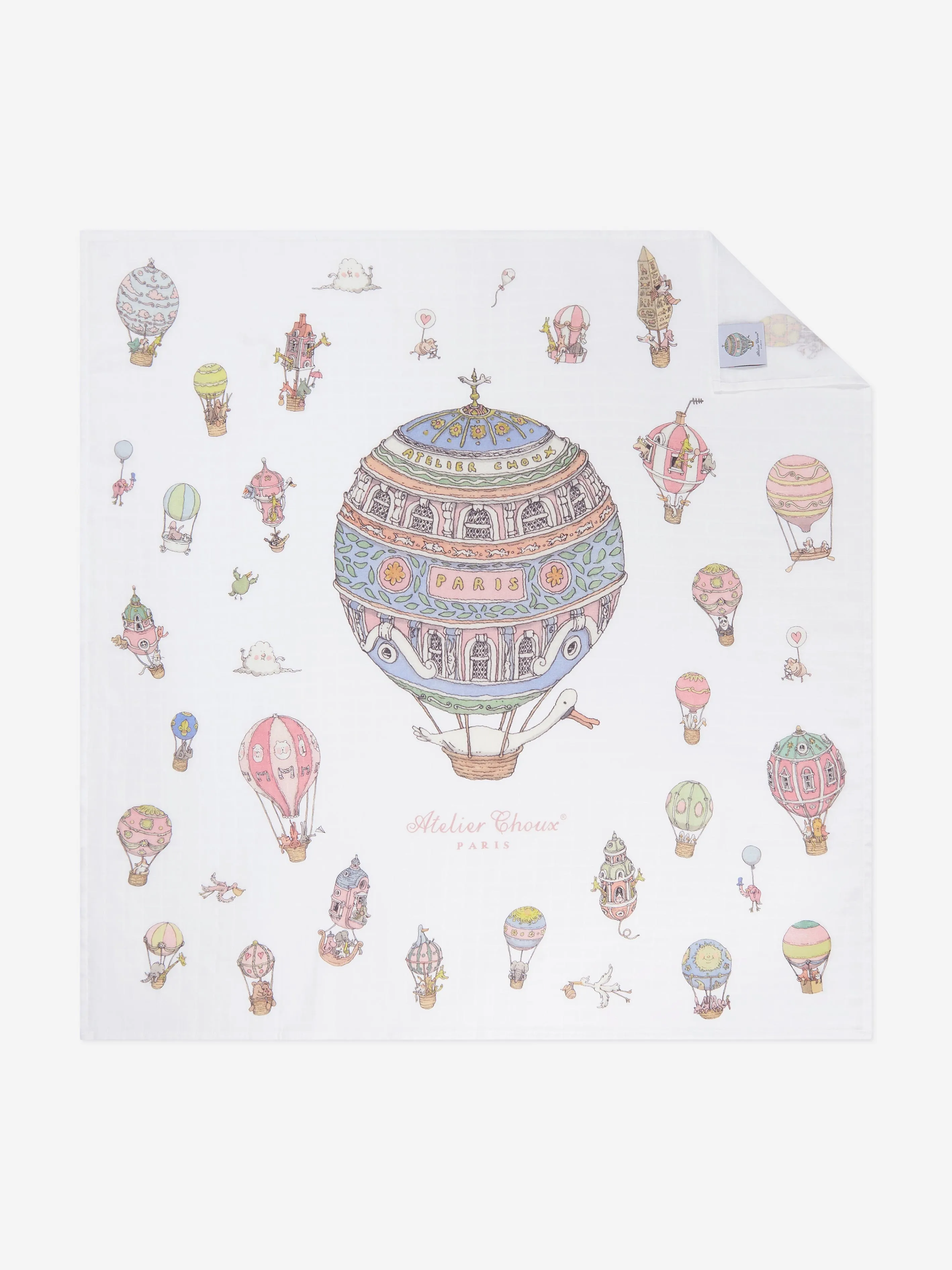 Atelier Choux Baby Carousel Luxury Gift Set in White