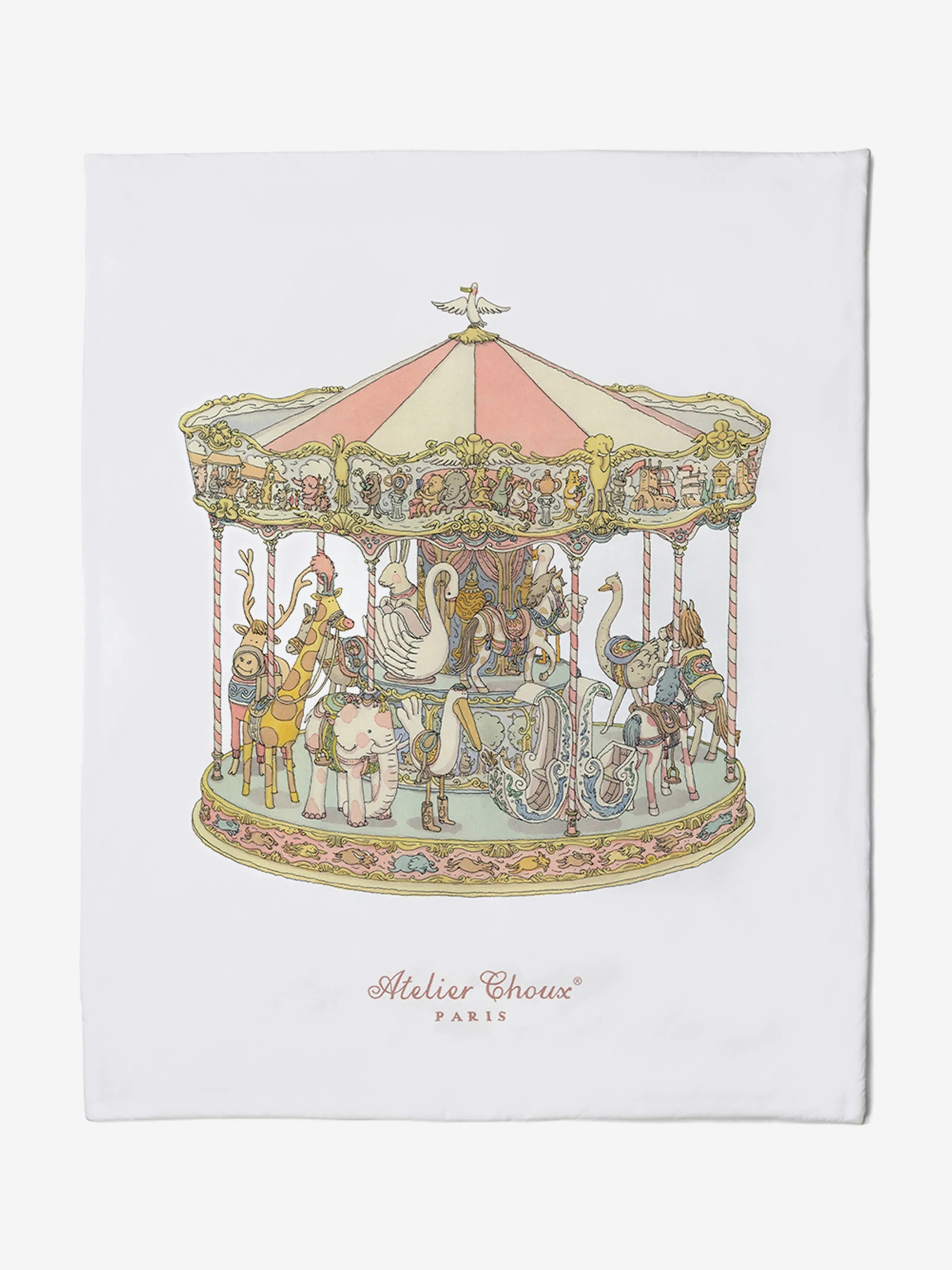Atelier Choux Baby Girls Monceau / Carousel Quilt in Multicolour (100  130 cm)