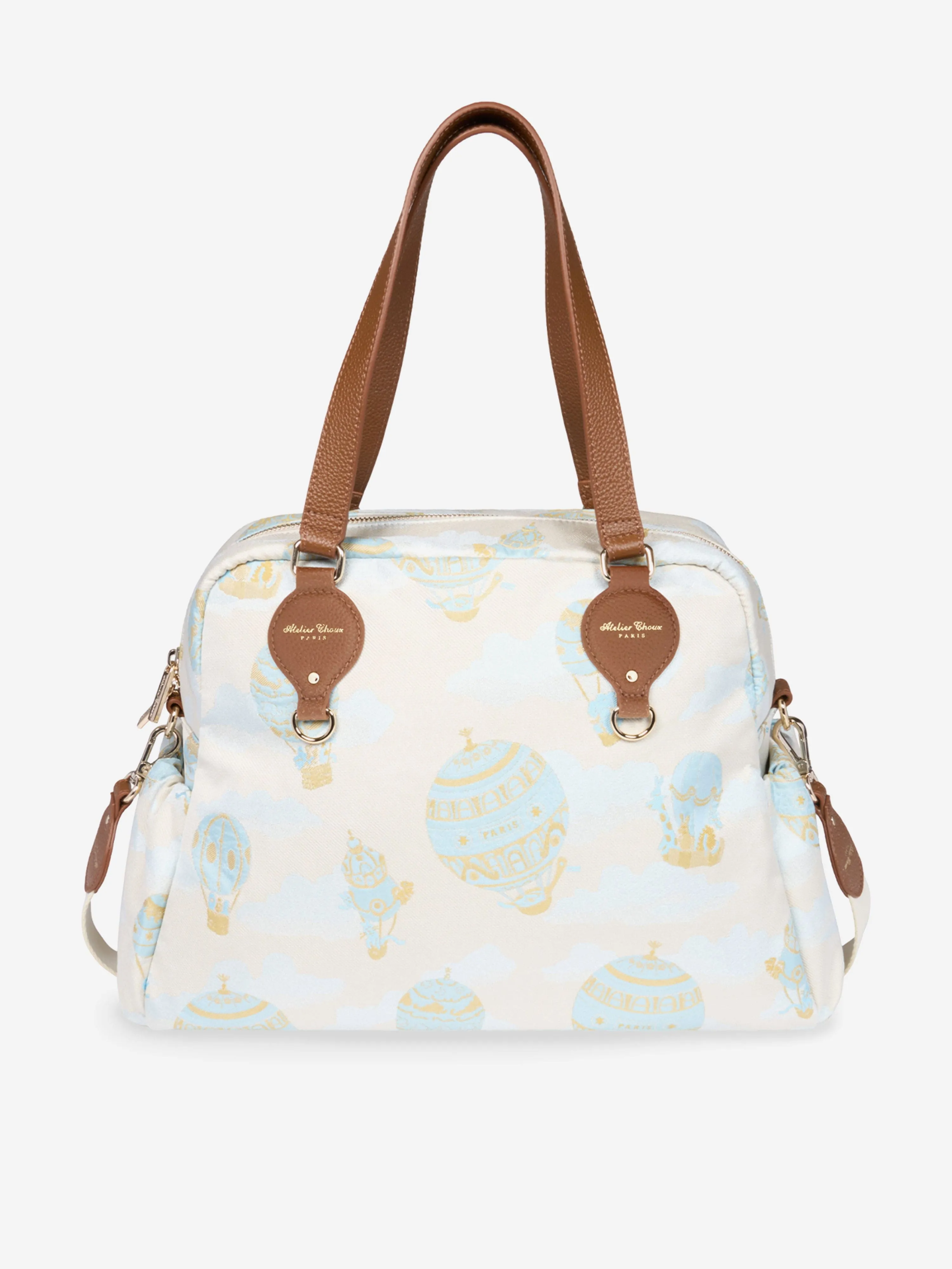 Atelier Choux Baby Hot Air Balloons Changing Bag in Blue (38cm)