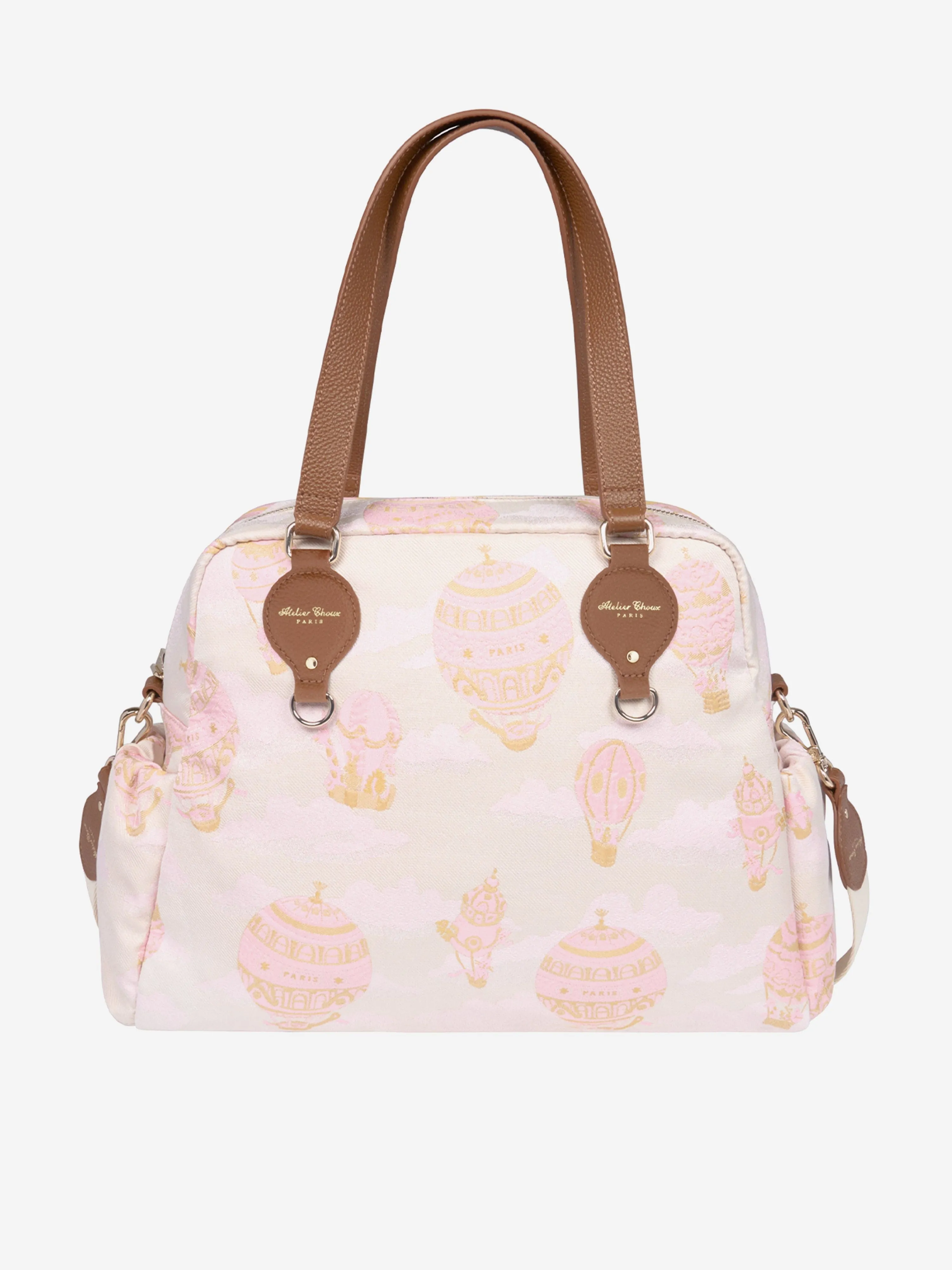 Atelier Choux Baby Hot Air Balloons Changing Bag in Pink (38cm)