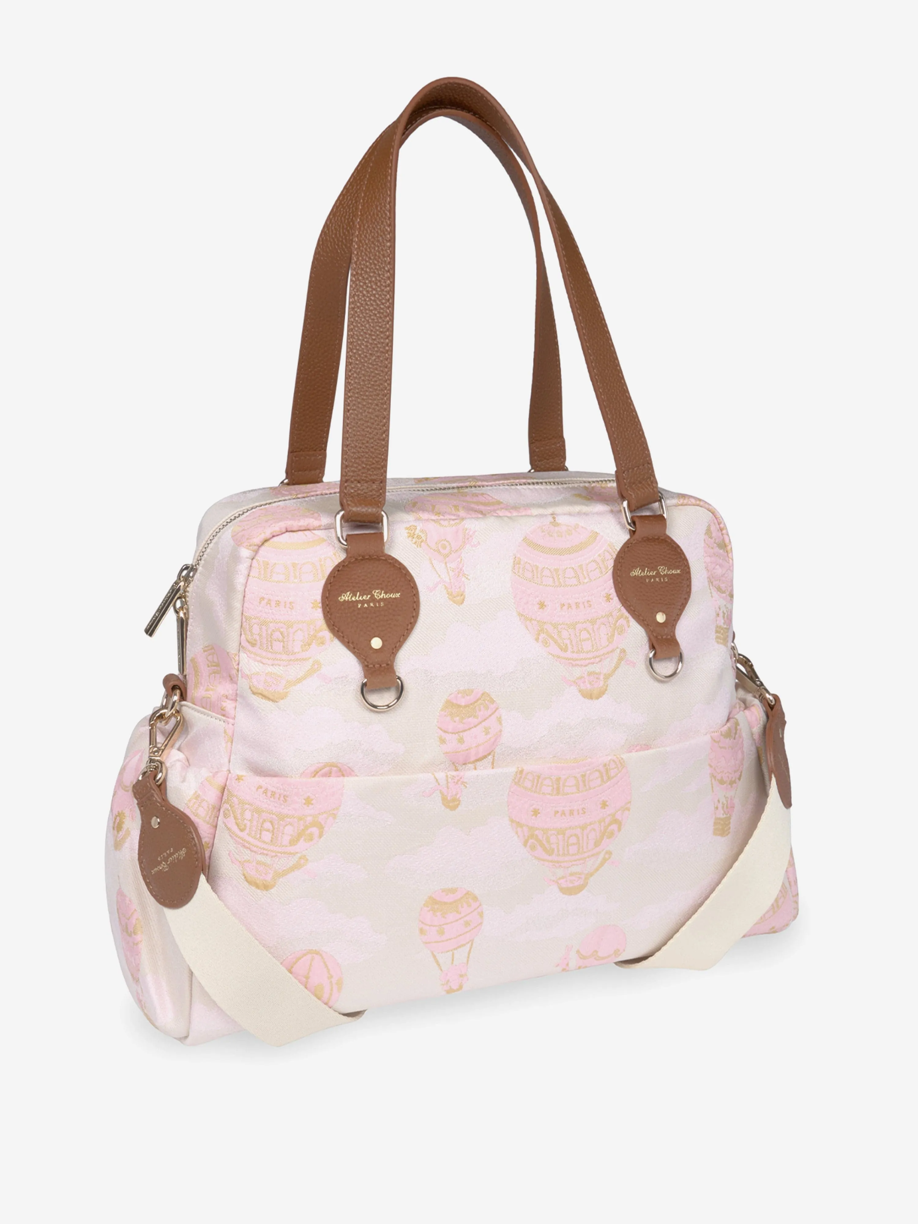 Atelier Choux Baby Hot Air Balloons Changing Bag in Pink (38cm)