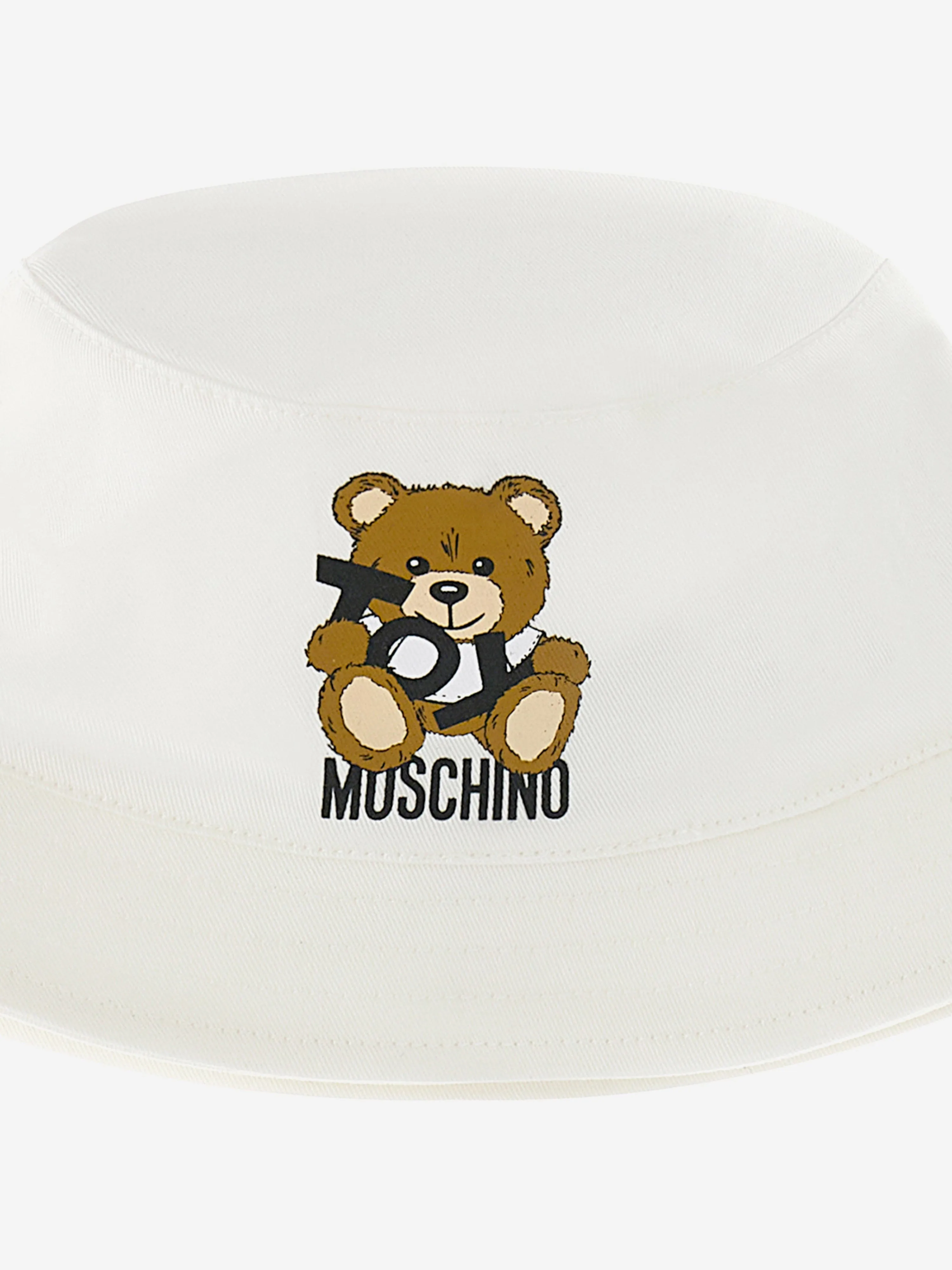 Baby Bear Bucket Hat with Gift Box in White