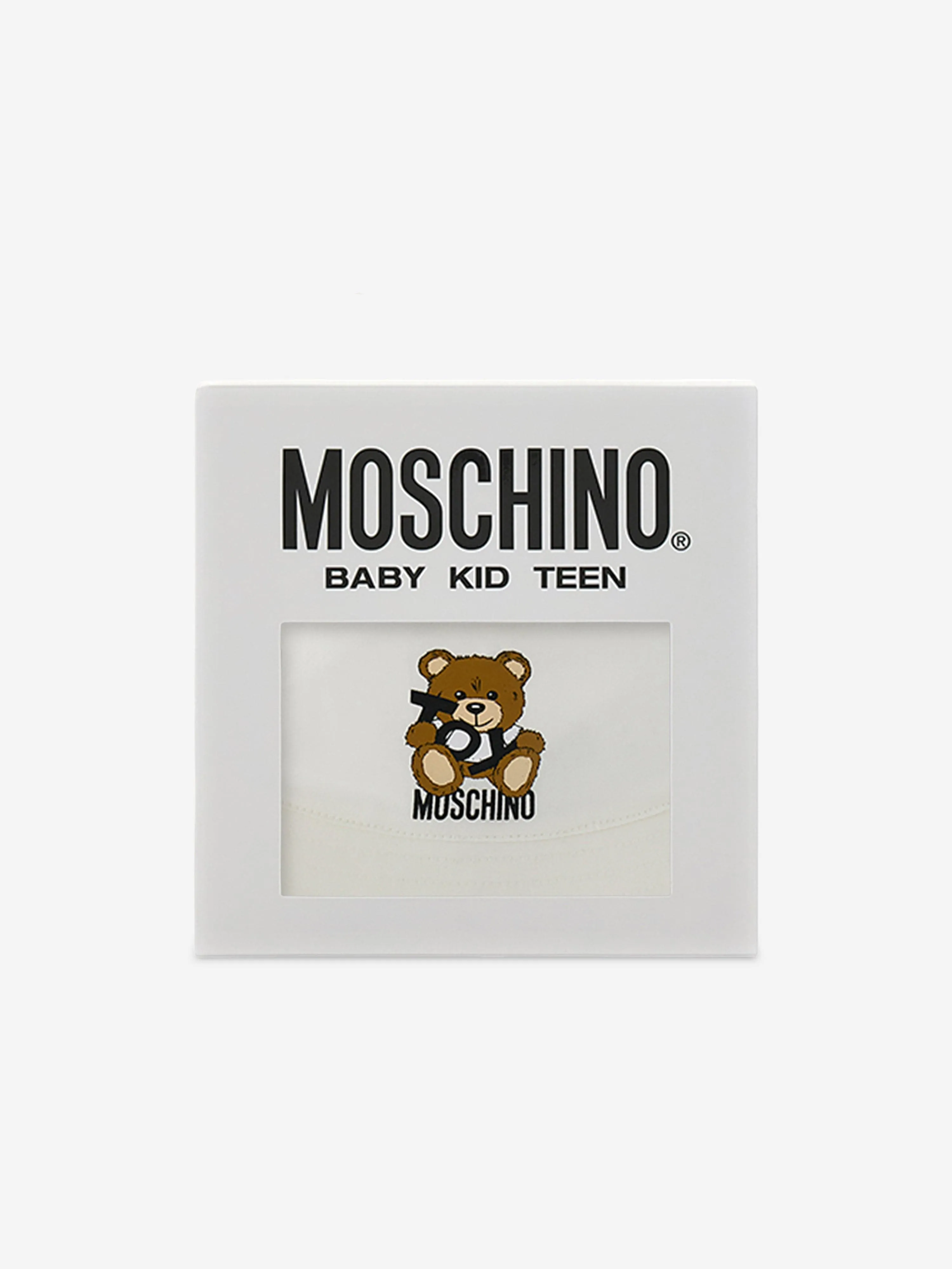 Baby Bear Bucket Hat with Gift Box in White