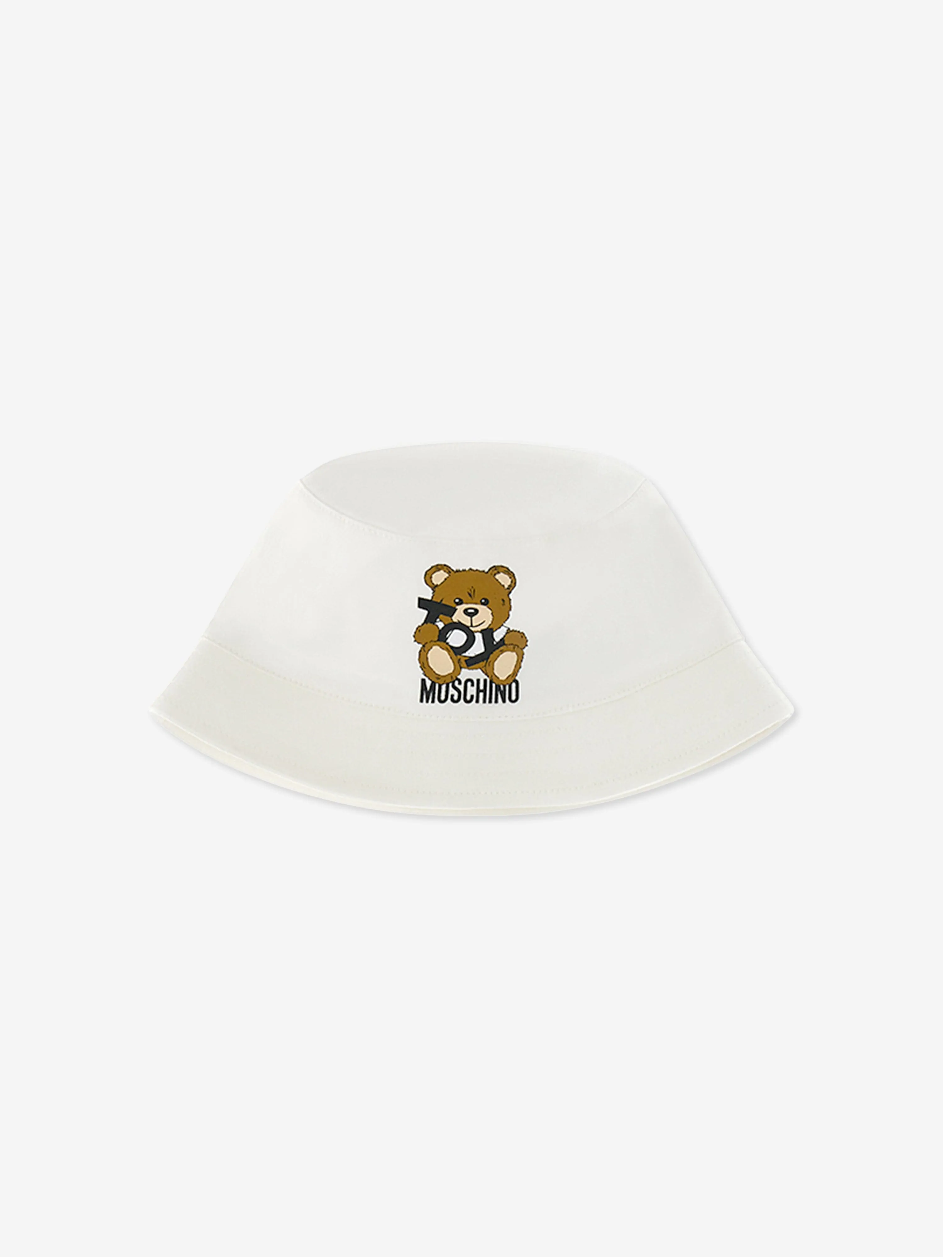 Baby Bear Bucket Hat with Gift Box in White