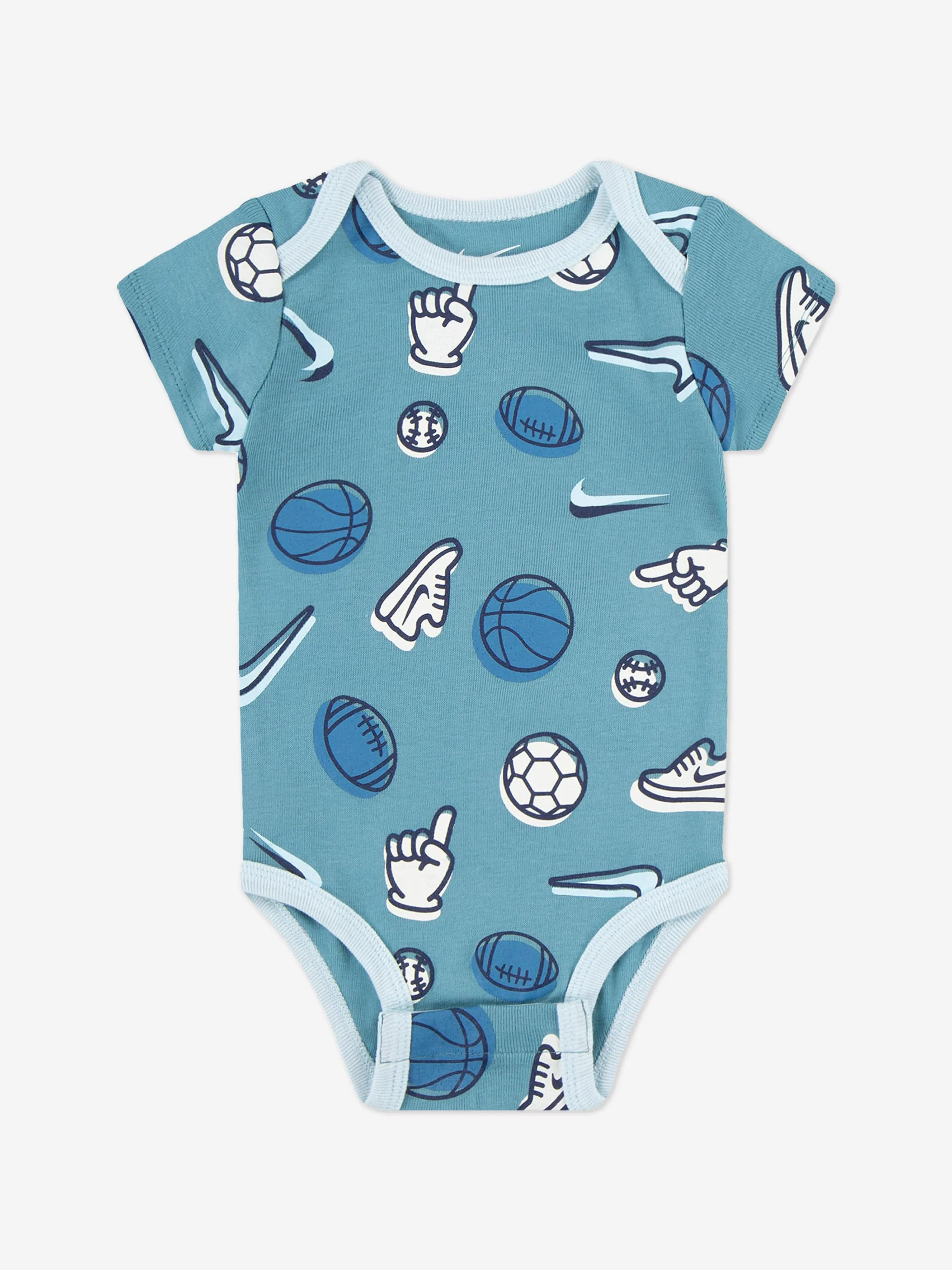 Baby Boys 3 Piece Bodysuit Set in Blue