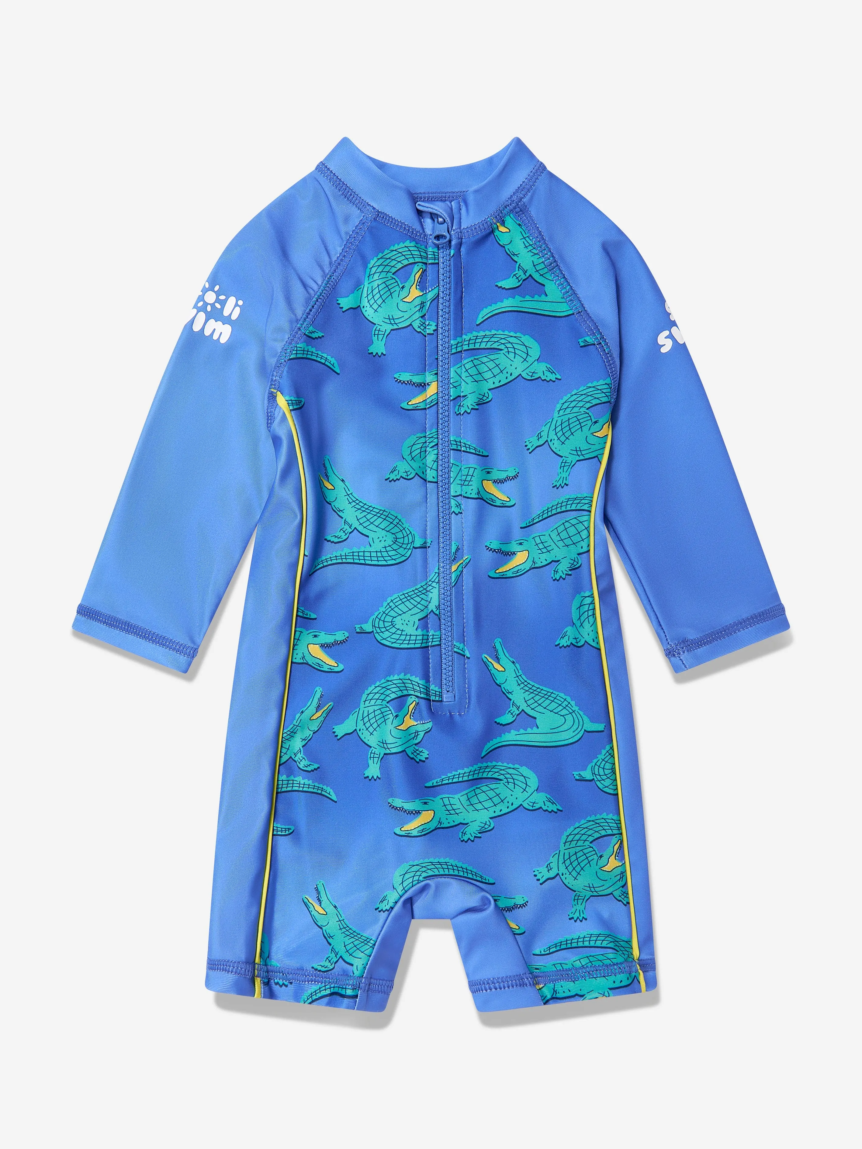 Baby Boys Crocodile Sun Suit in Blue (UPF50 )