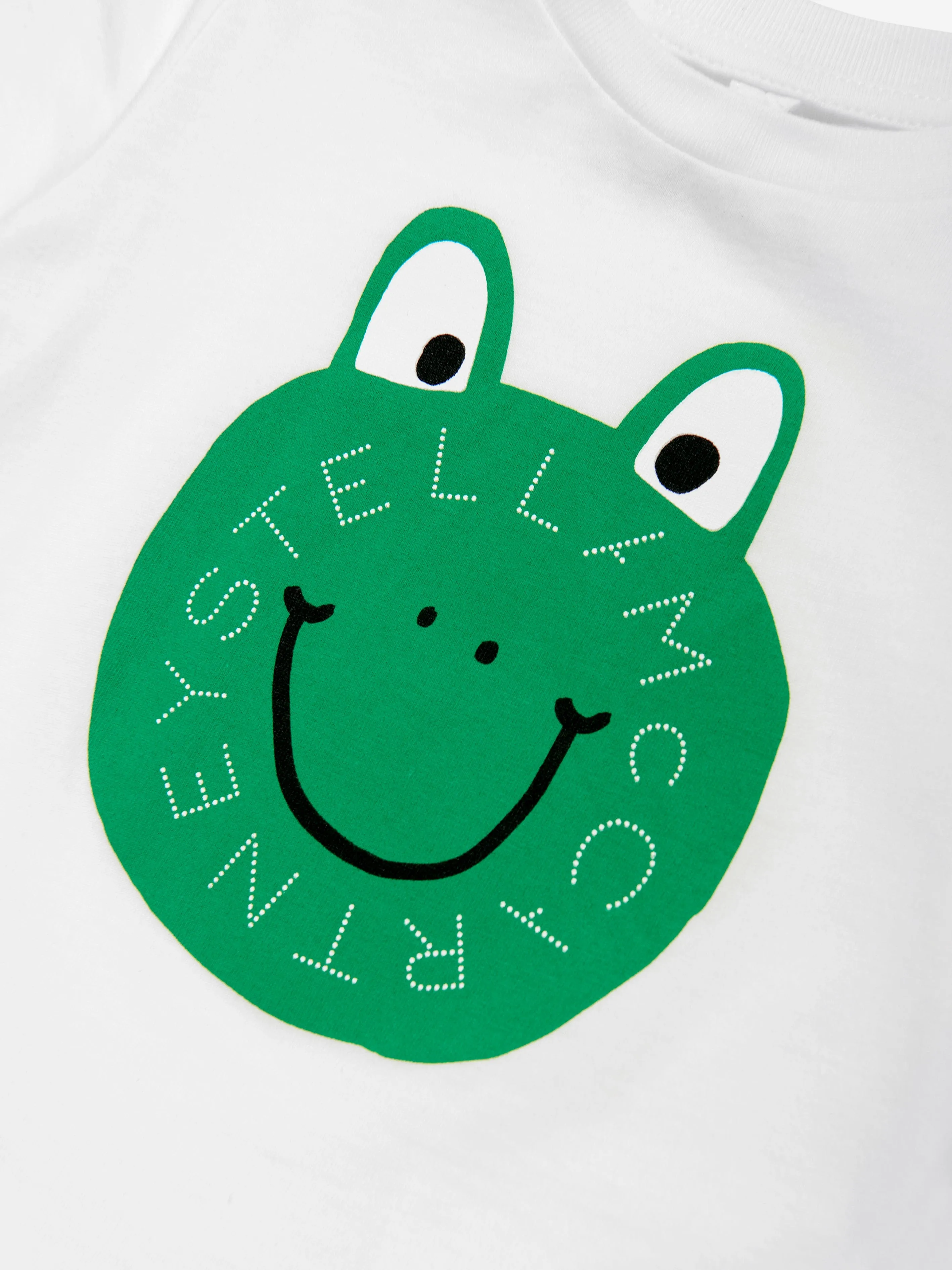 Baby Boys Frog Logo T-Shirt in Ivory