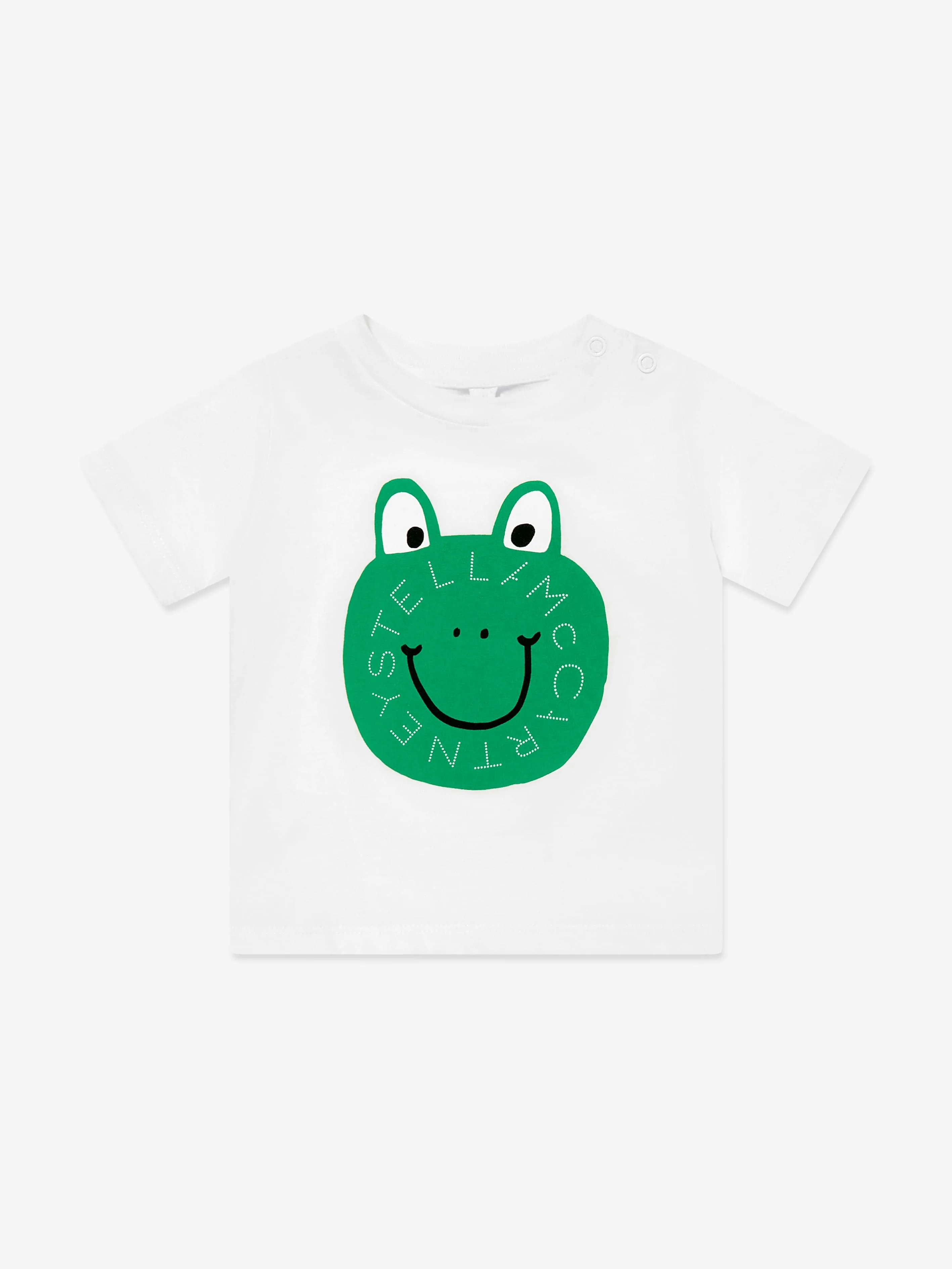 Baby Boys Frog Logo T-Shirt in Ivory