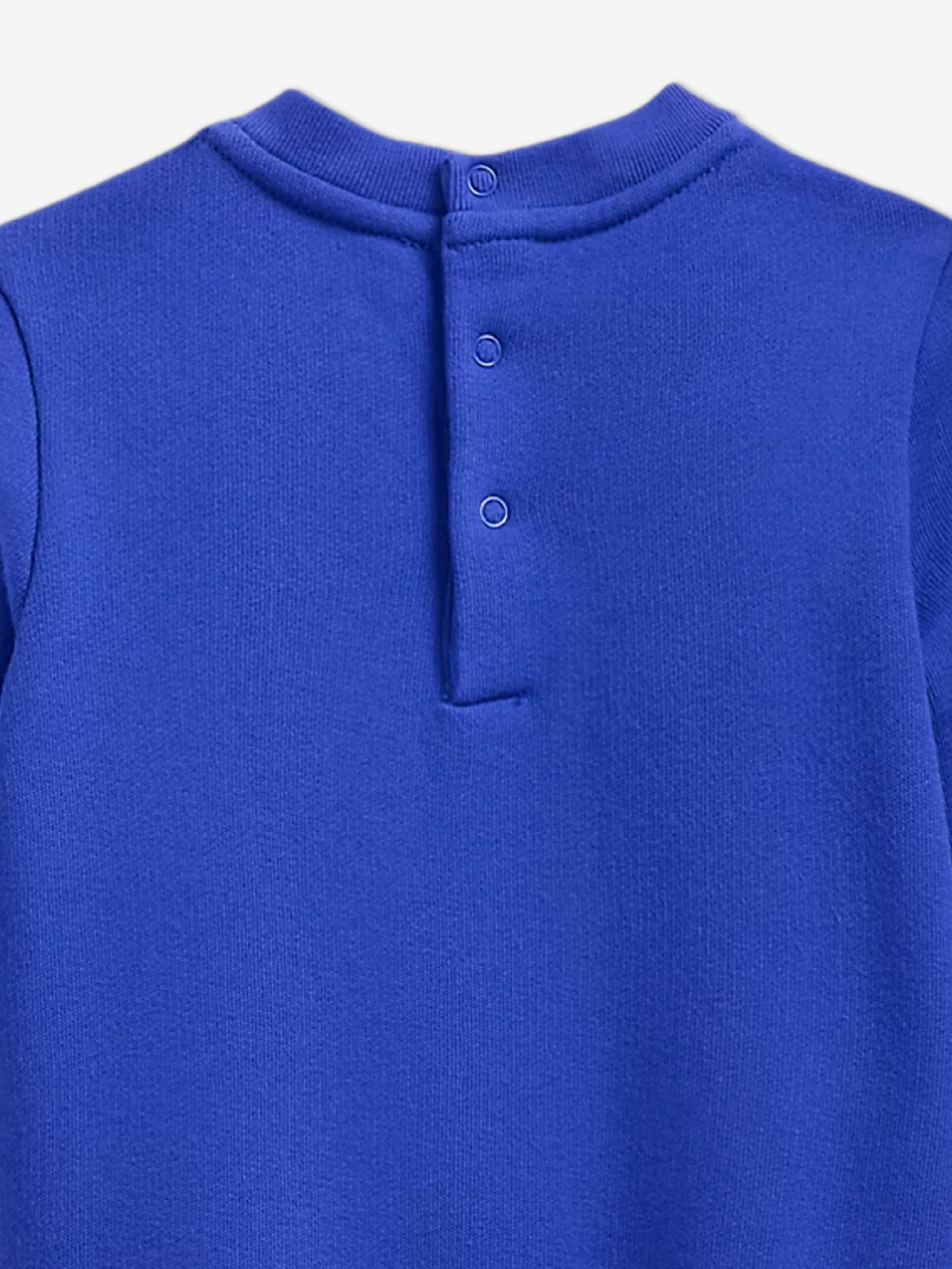 Baby Boys Polo Bear Fleece Coverall in Blue