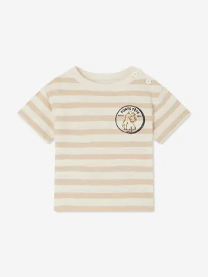 Baby Boys Striped Gaye T-Shirt in Beige