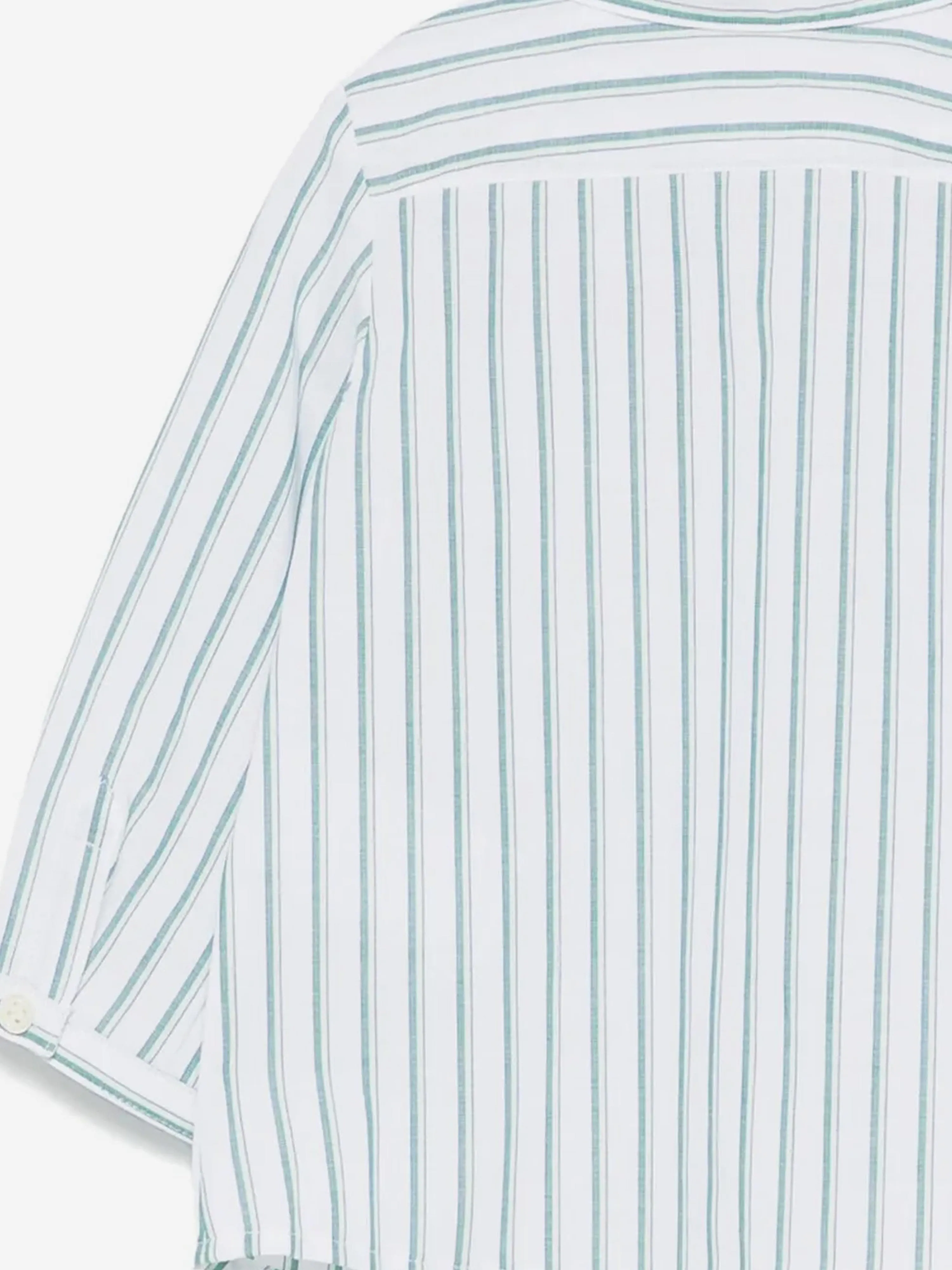 Baby Boys Striped Mico Shirt in Green