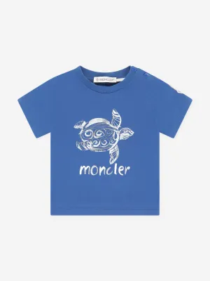 Baby Boys Turtle Print T-Shirt in Blue