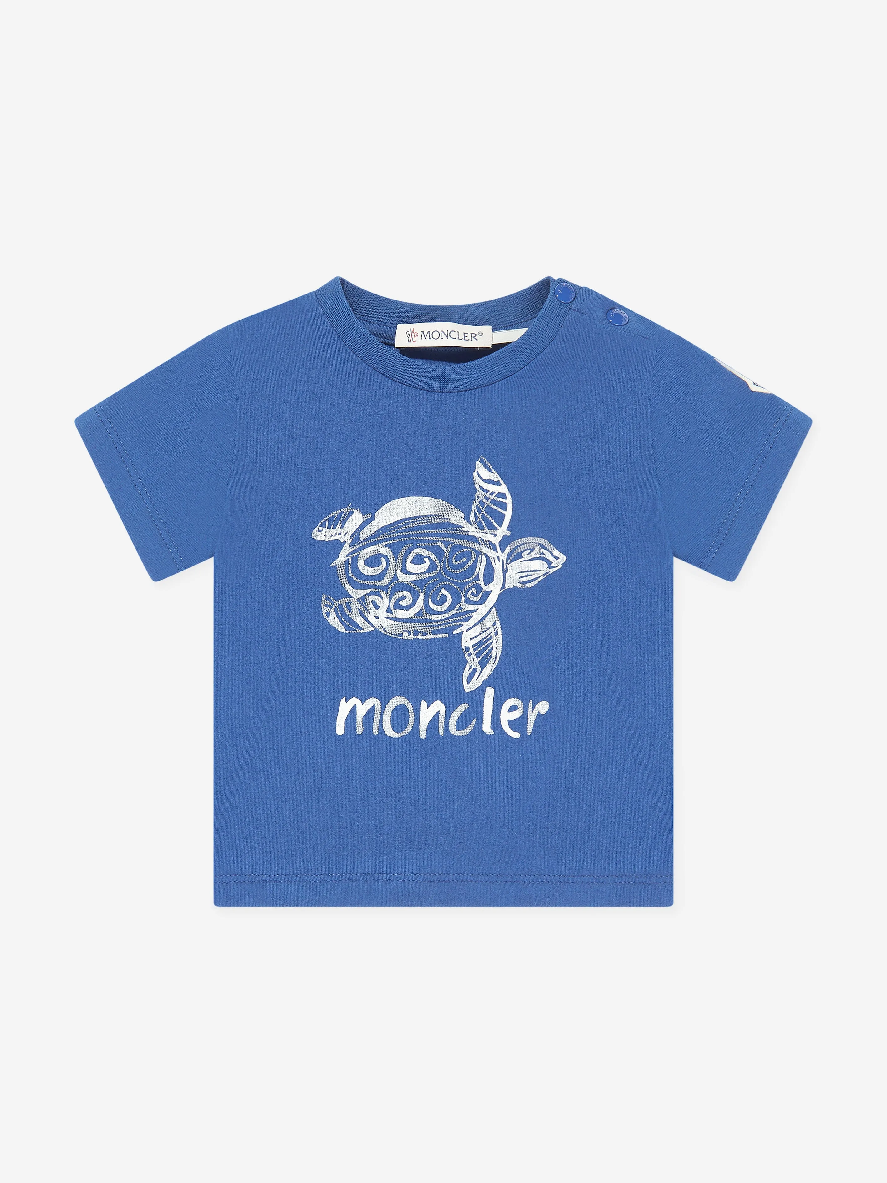 Baby Boys Turtle Print T-Shirt in Blue