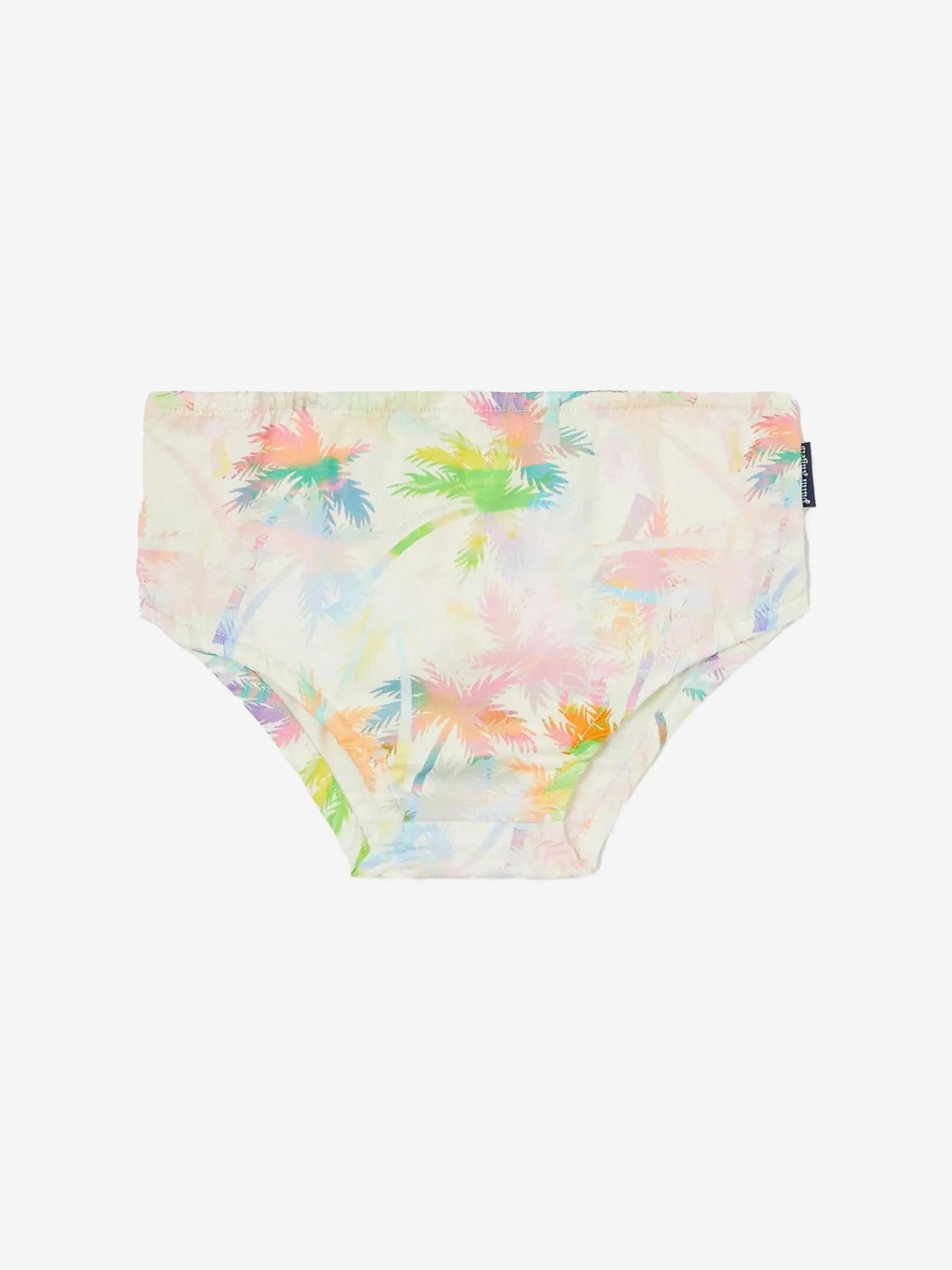 Baby Girls AOP Palms Strap Dress in Ivory