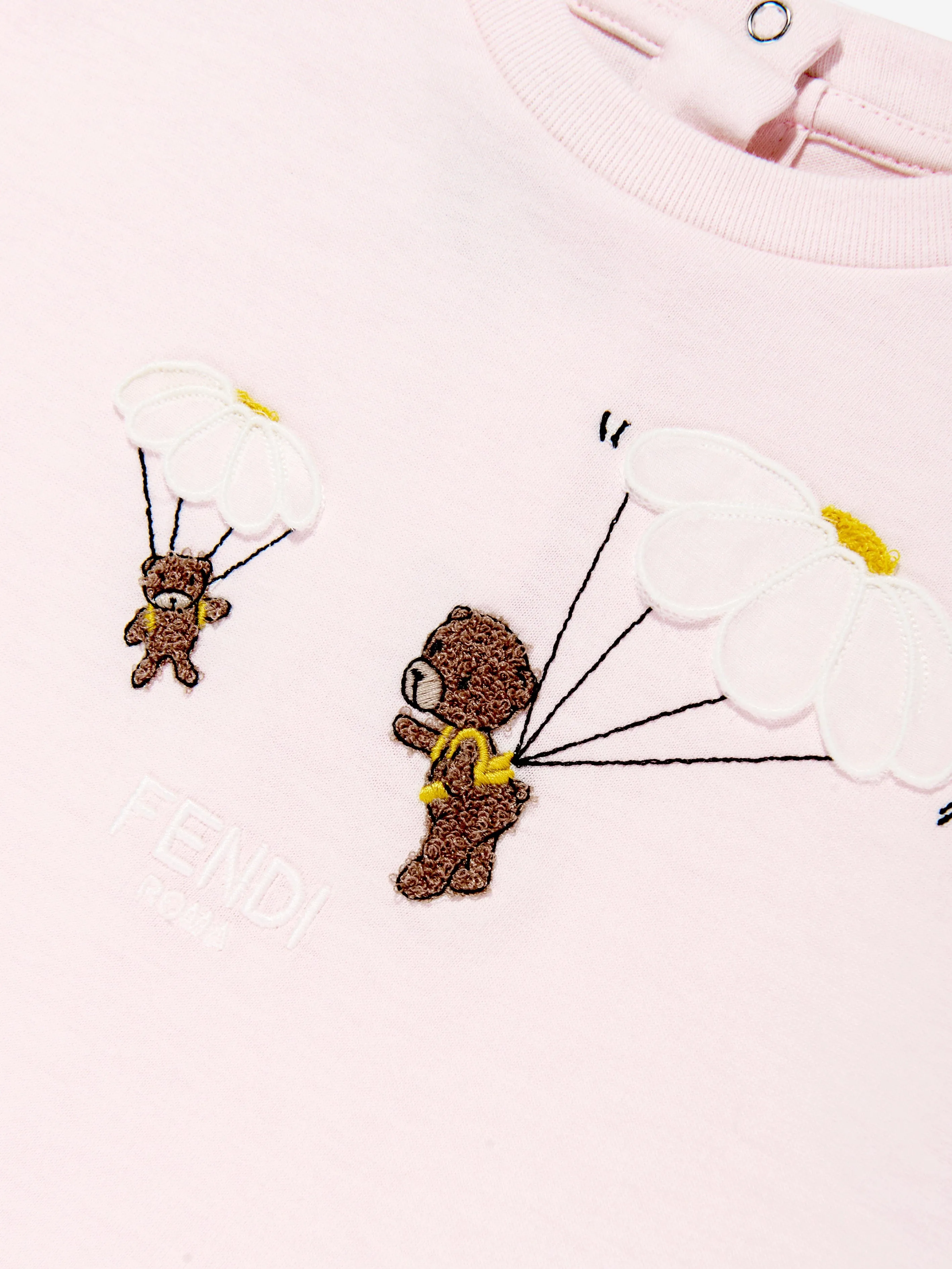 Baby Girls Bear T-Shirt in Pink