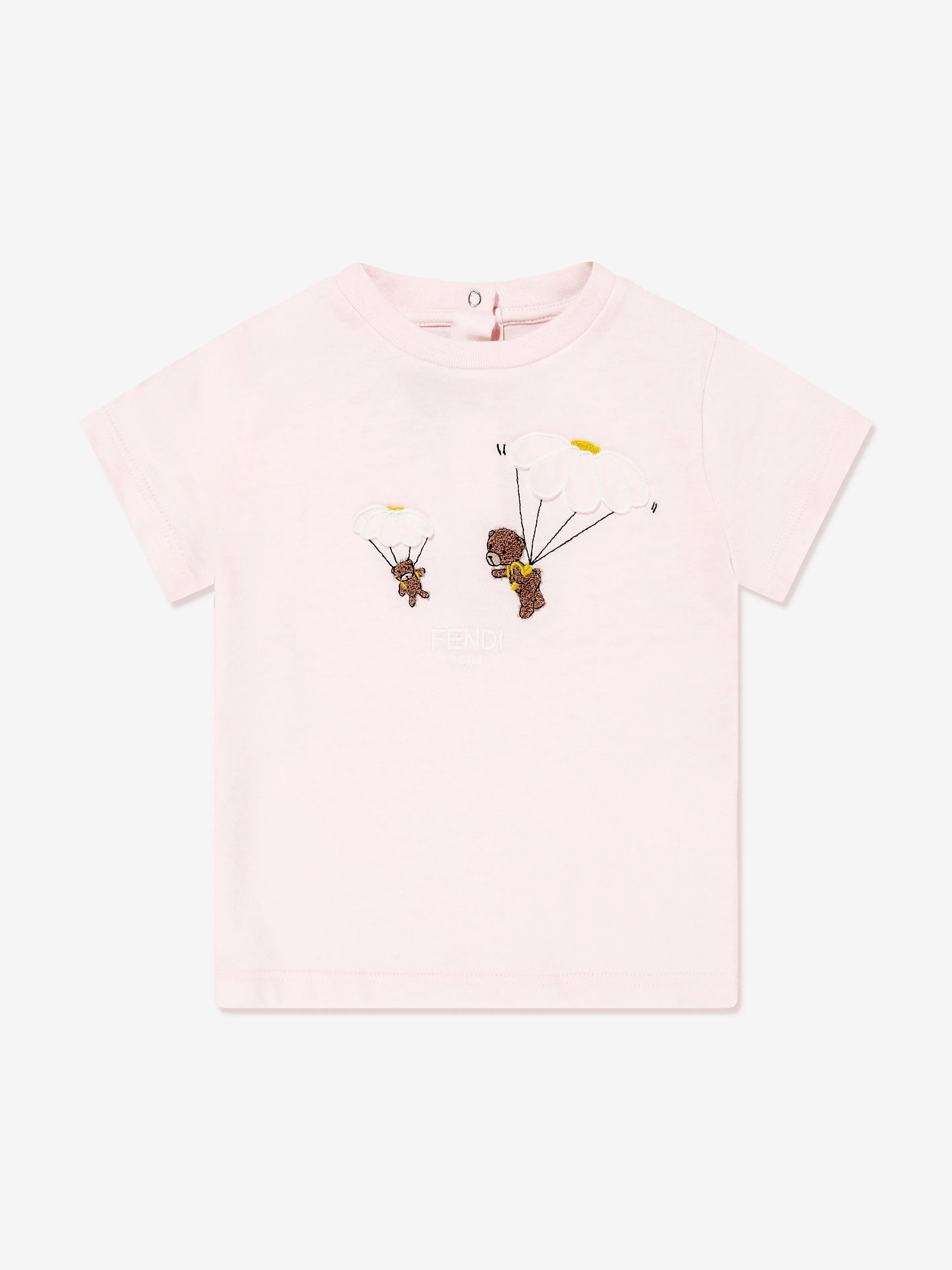 Baby Girls Bear T-Shirt in Pink
