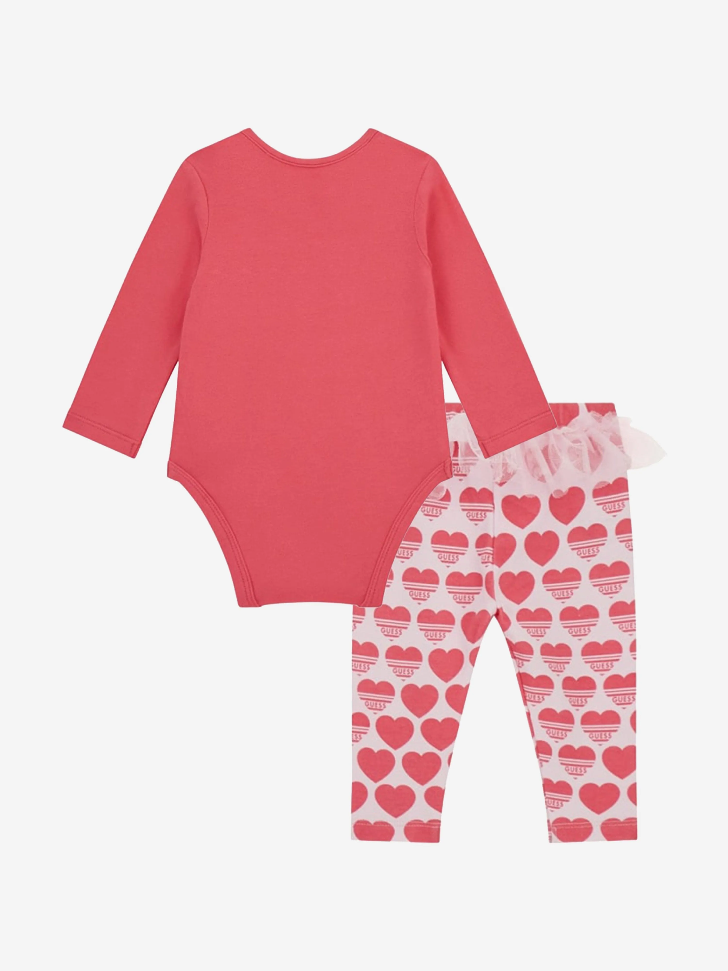 Baby Girls Bodysuit Set in Pink