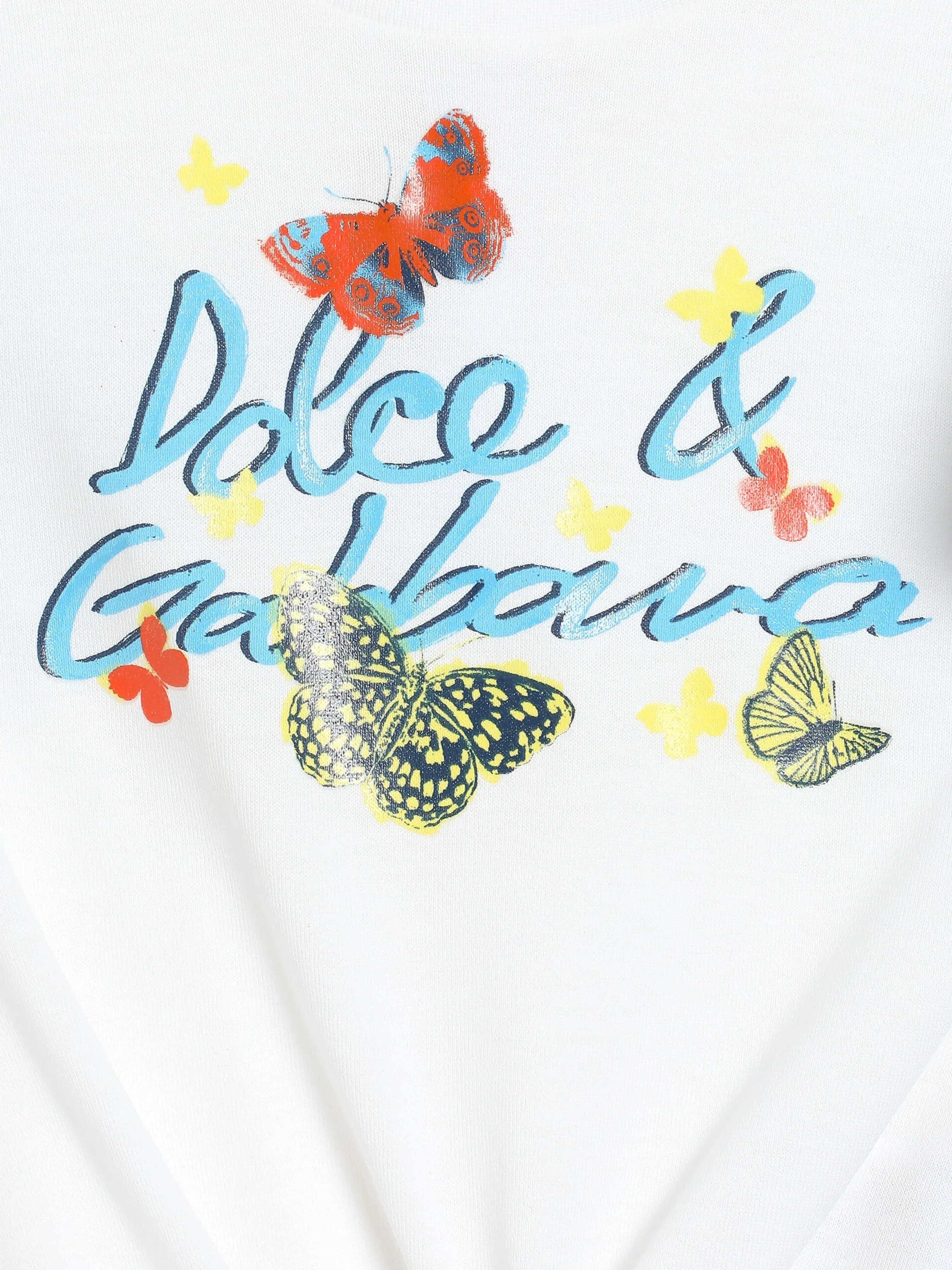 Baby Girls Butterfly T-Shirt in White