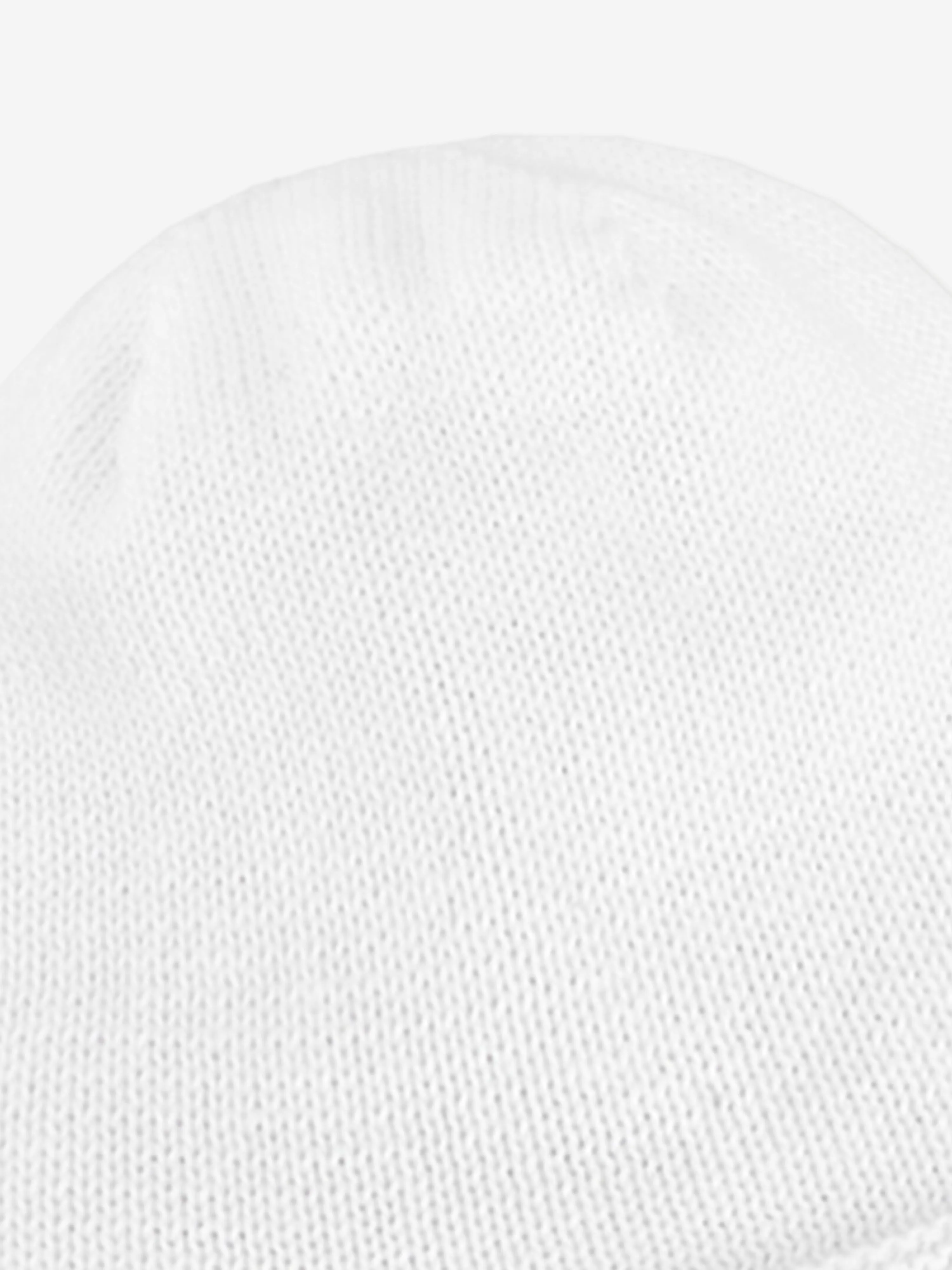 Baby Girls Cotton Hat in White