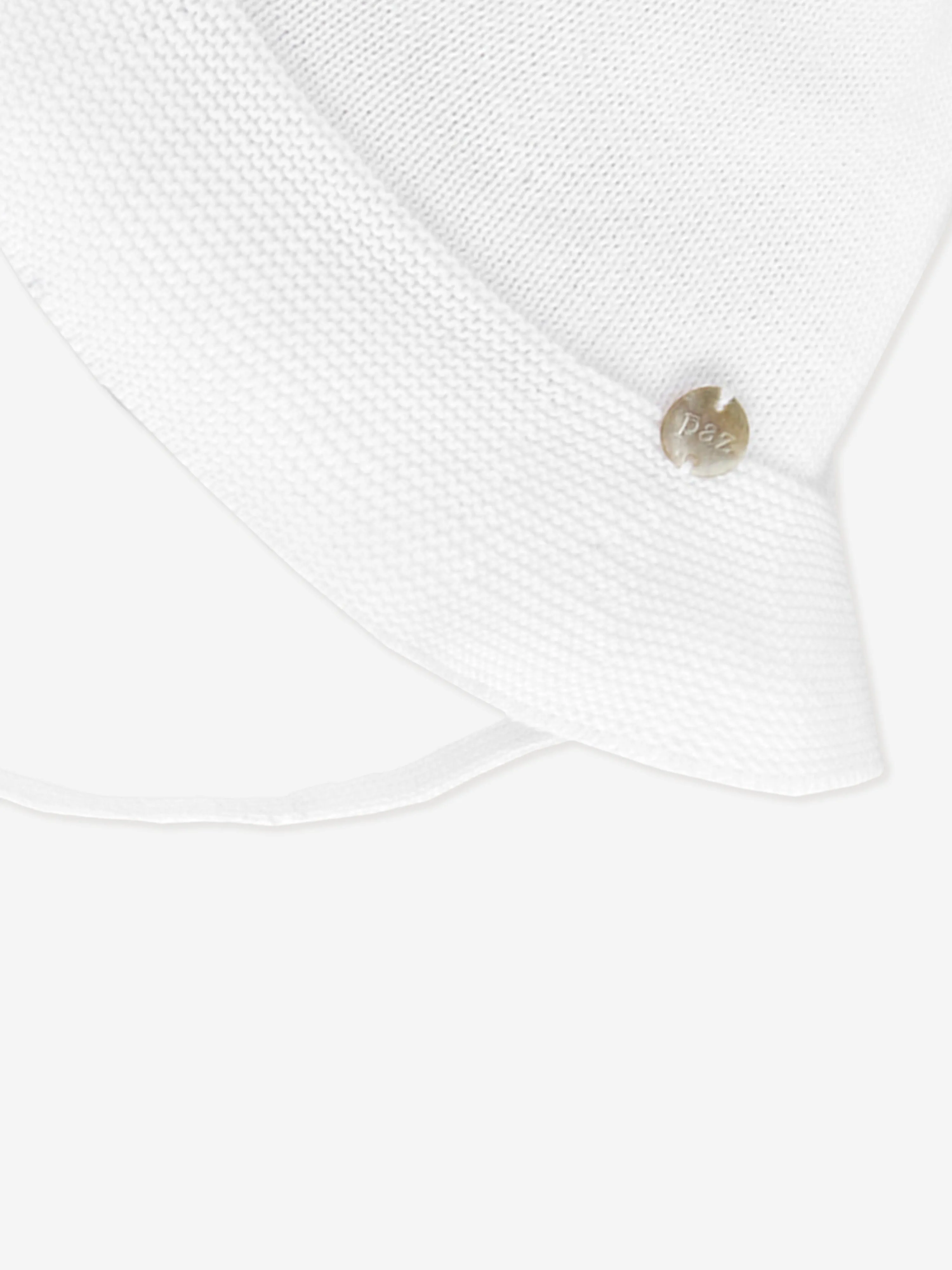 Baby Girls Cotton Hat in White