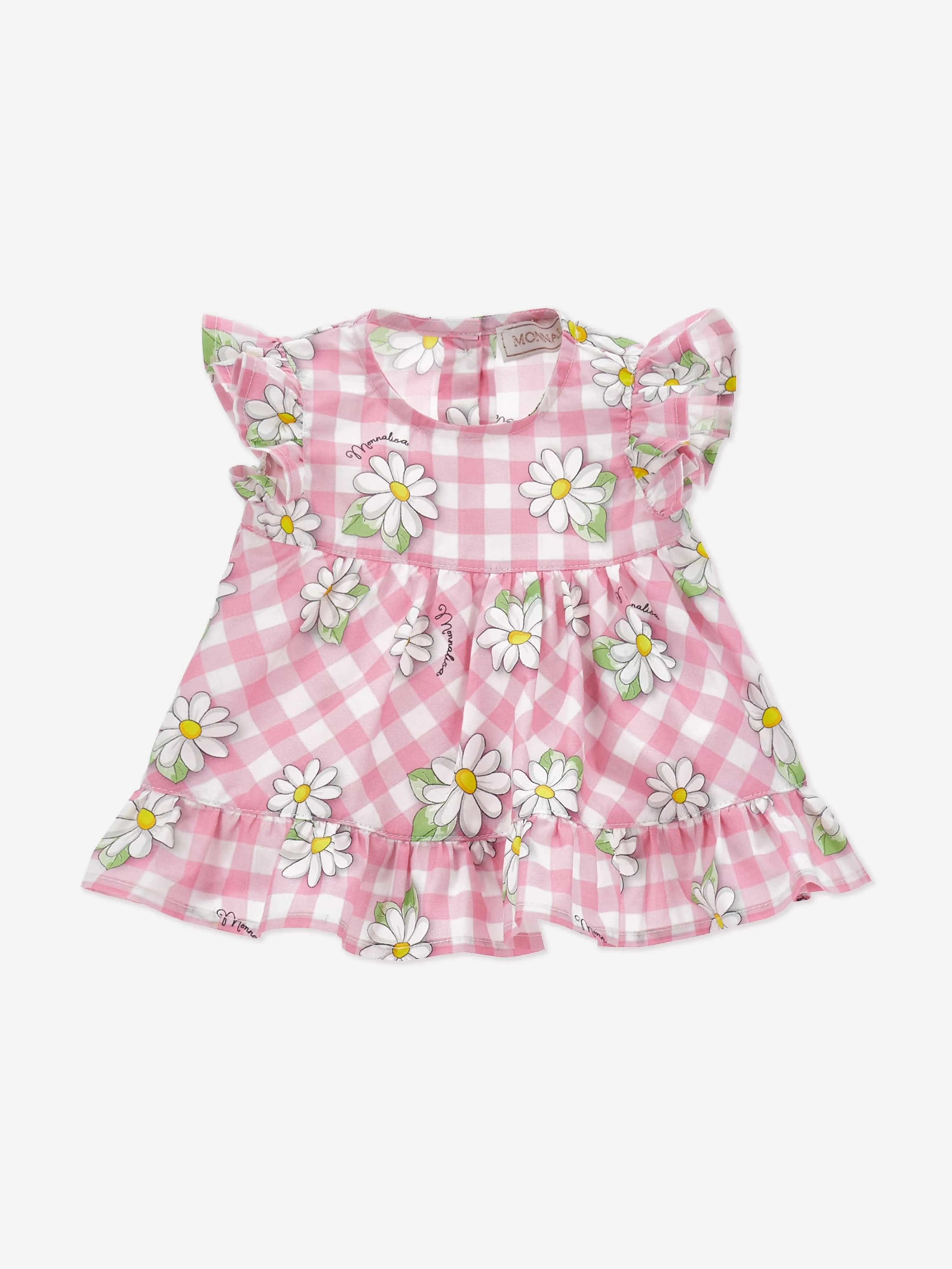 Baby Girls Daisy Dress and Bloomers Set in Pink