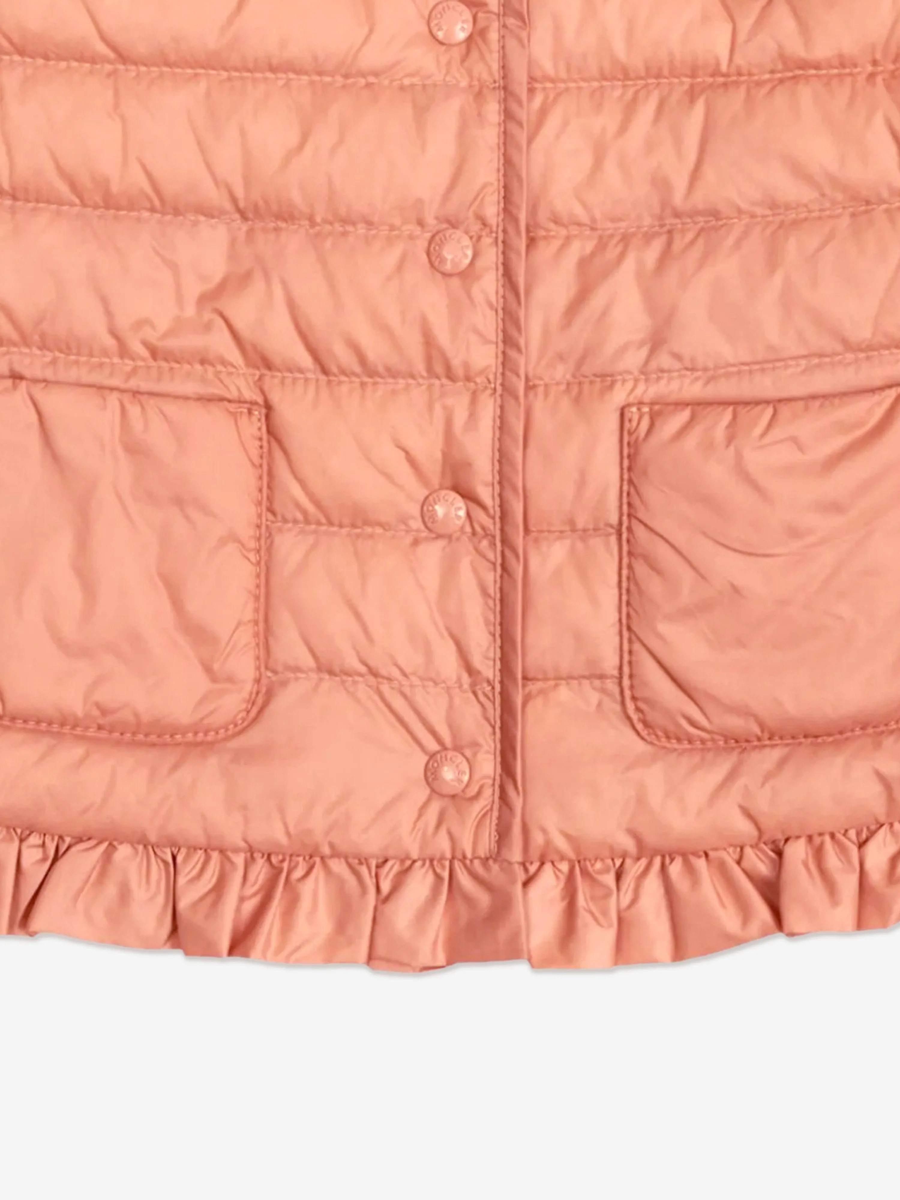 Baby Girls Down Padded Portia Gilet in Pink