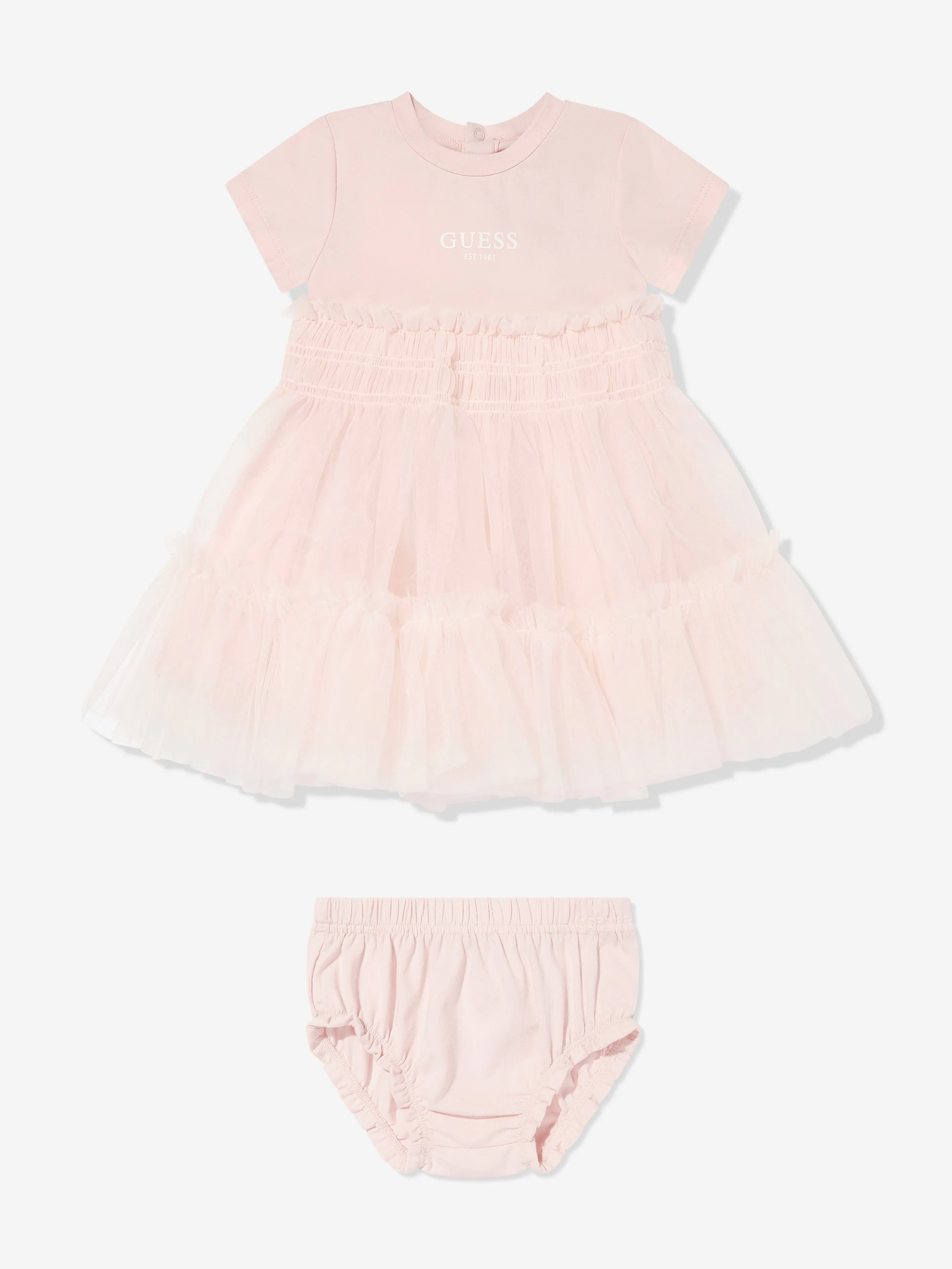 Baby Girls Dress with Knickers in Pink