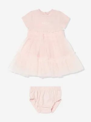 Baby Girls Dress with Knickers in Pink