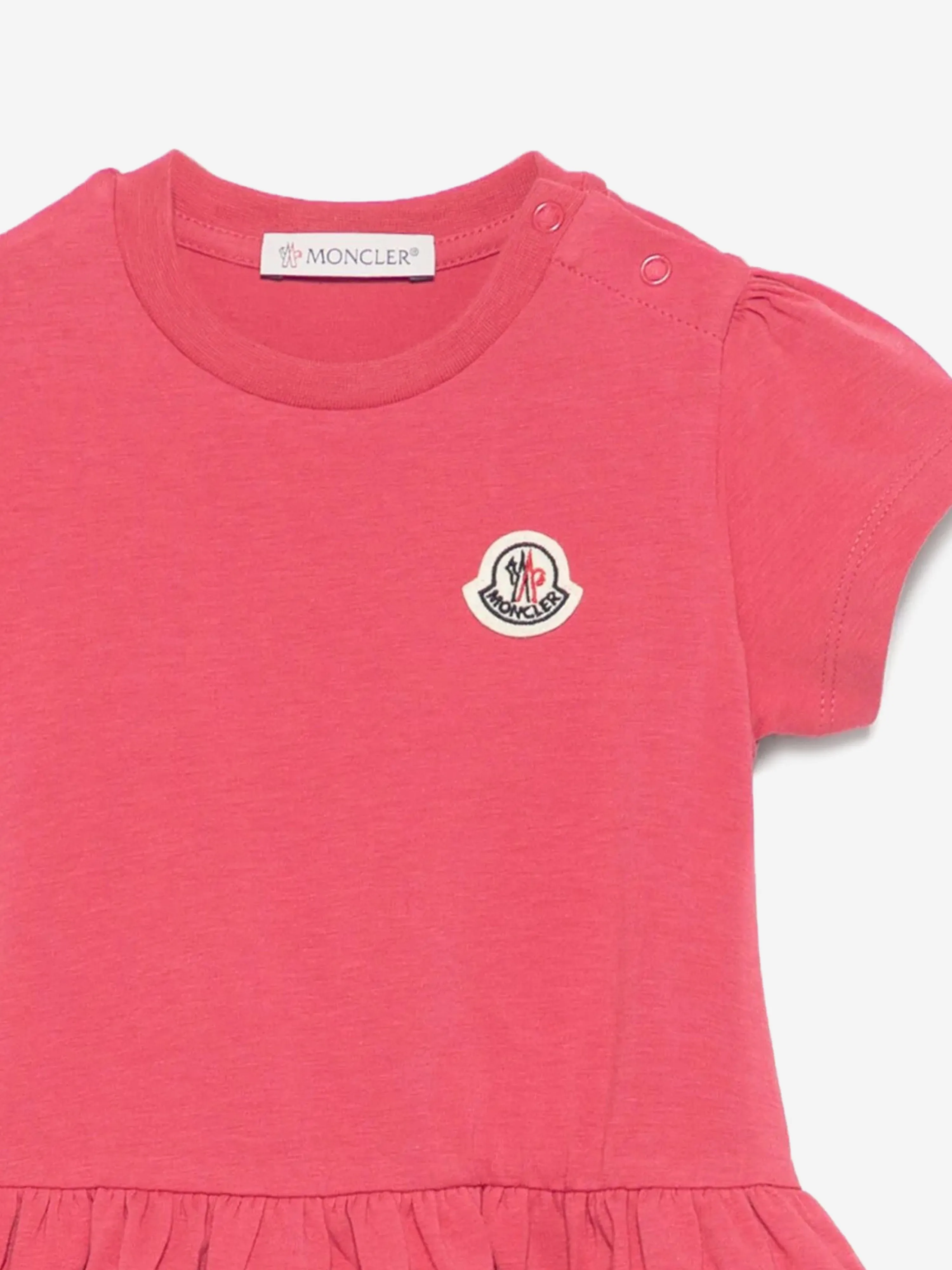 Baby Girls Jersey Ruffle Dress in Red
