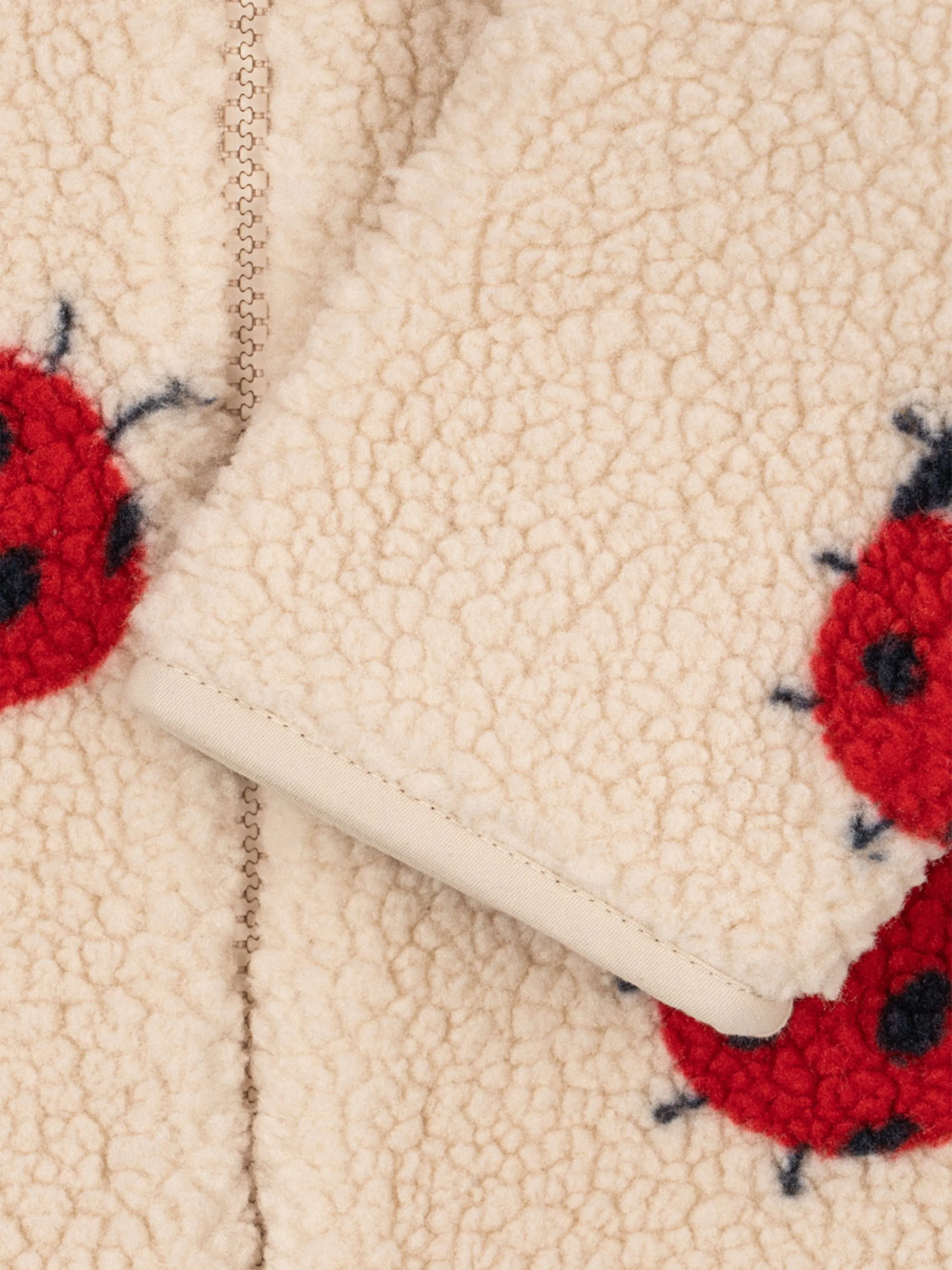 Baby Girls Jody Ladybug Onesie in Beige