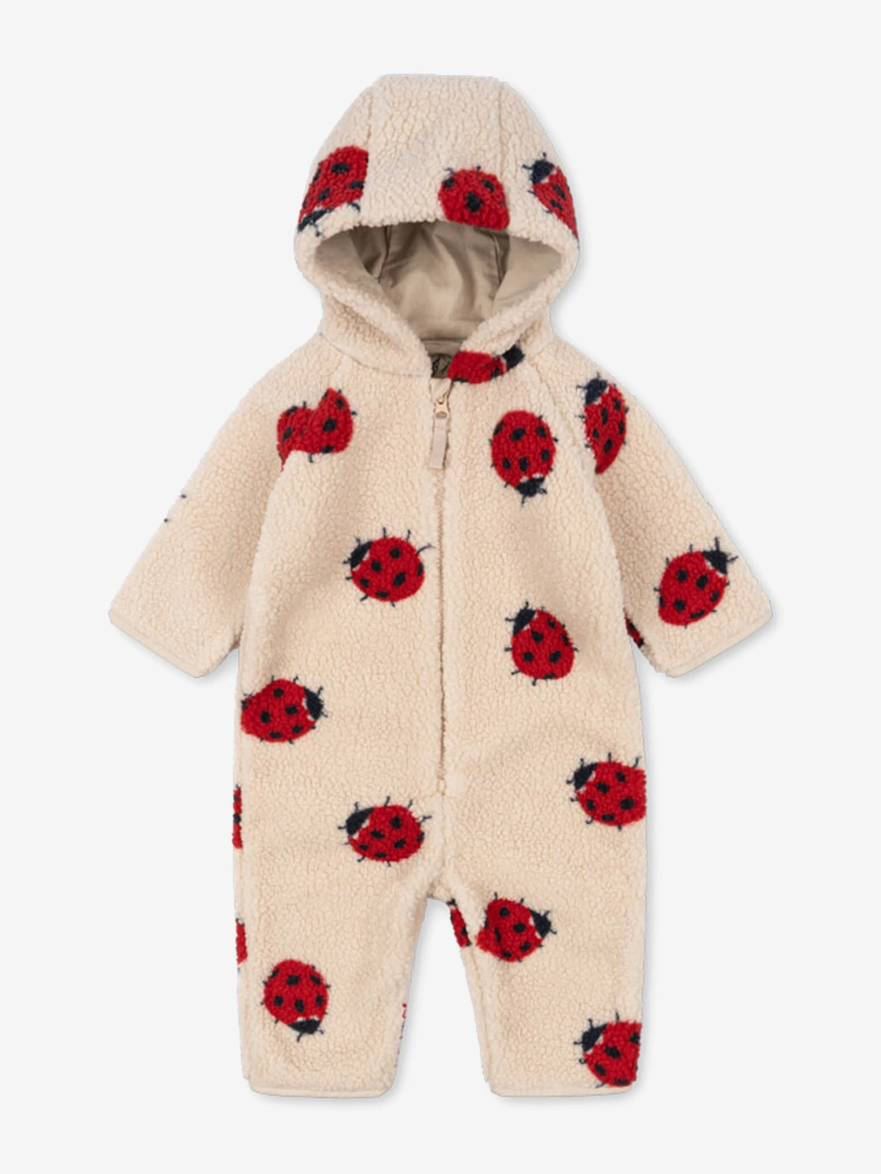 Baby Girls Jody Ladybug Onesie in Beige