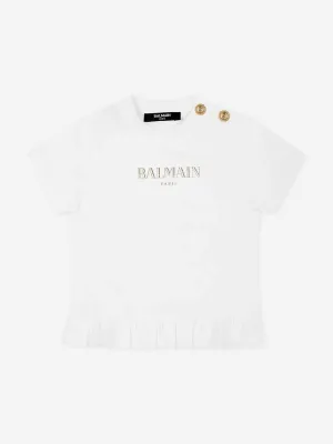 Baby Girls Logo T-Shirt in White