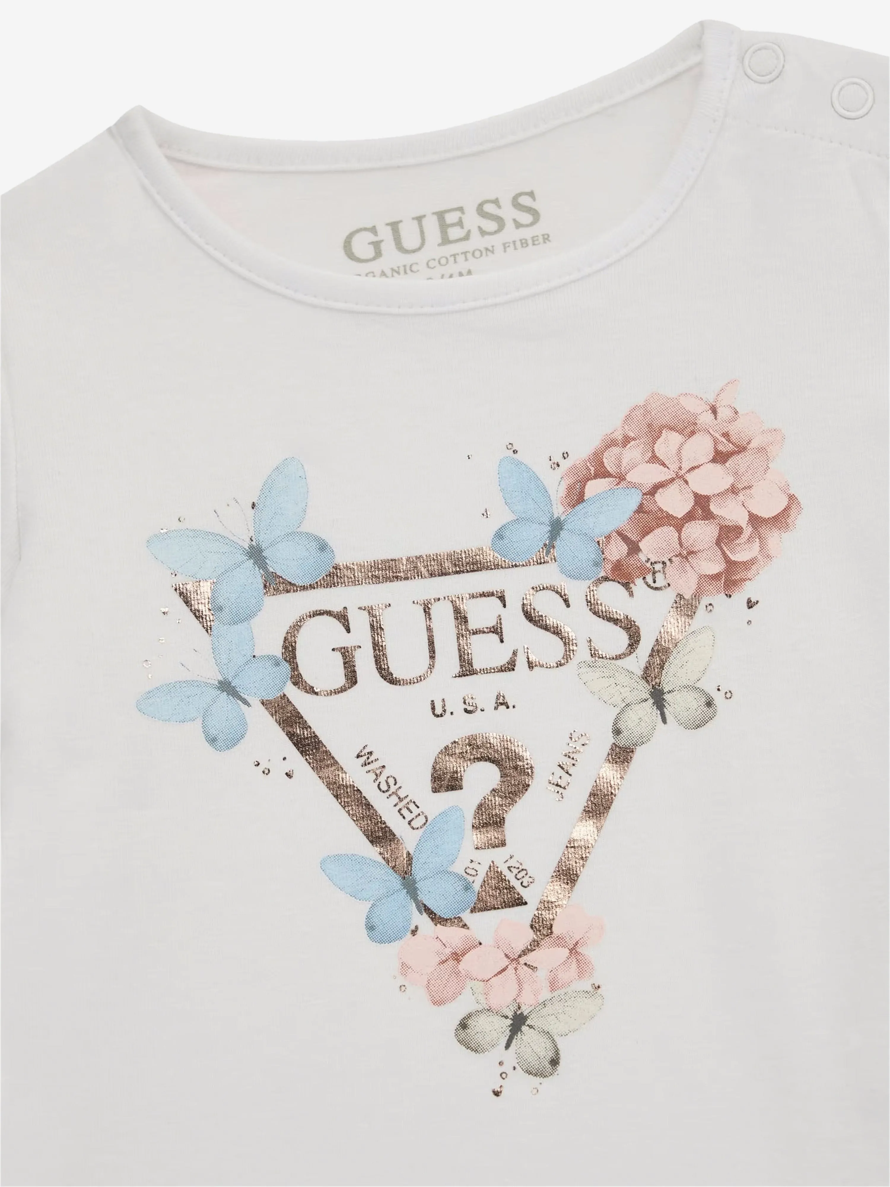 Baby Girls Logo T-Shirt in White