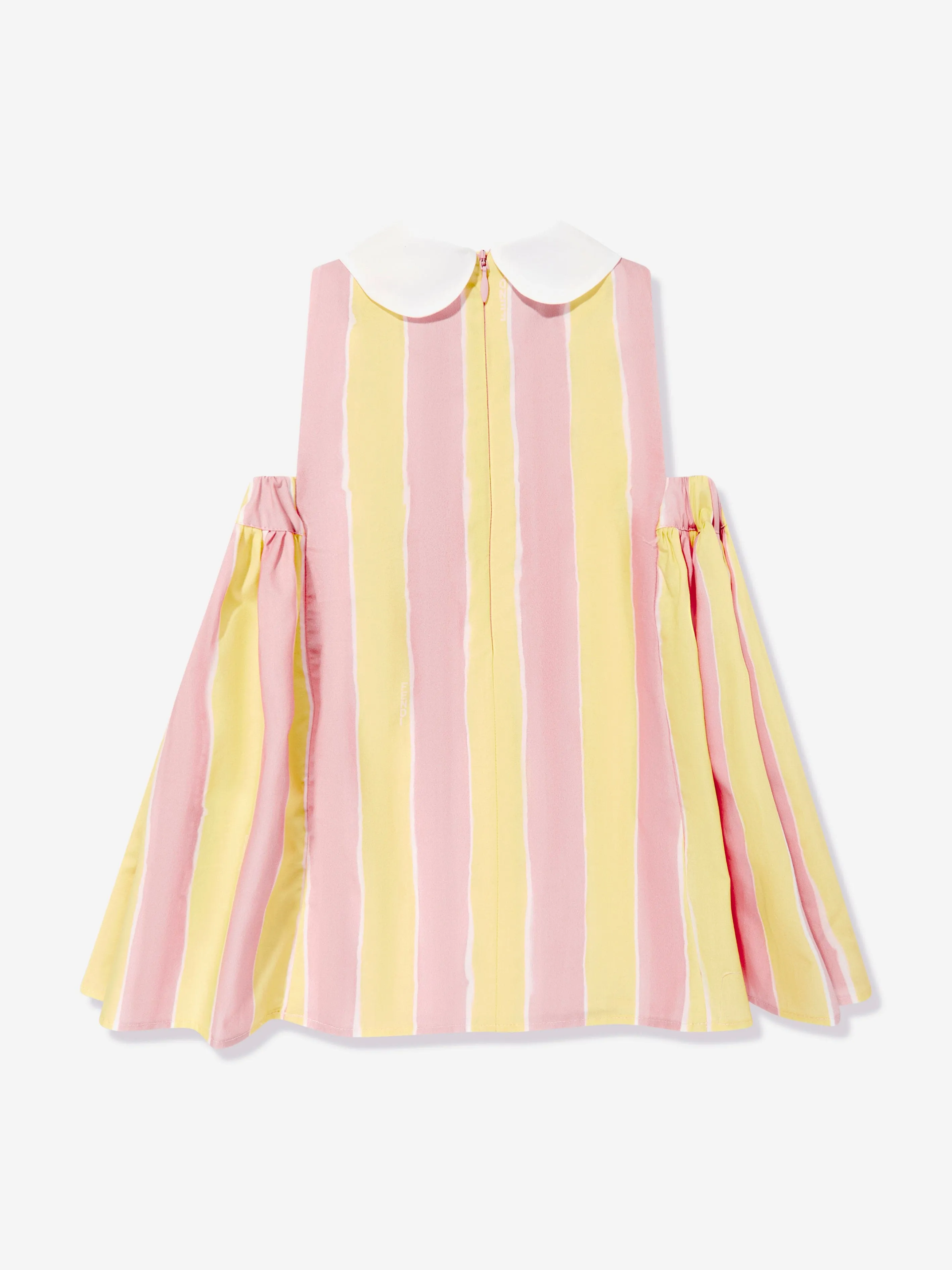 Baby Girls Pequin Print Dress in Yellow