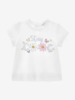 Baby Girls Stay Cool T-Shirt in White