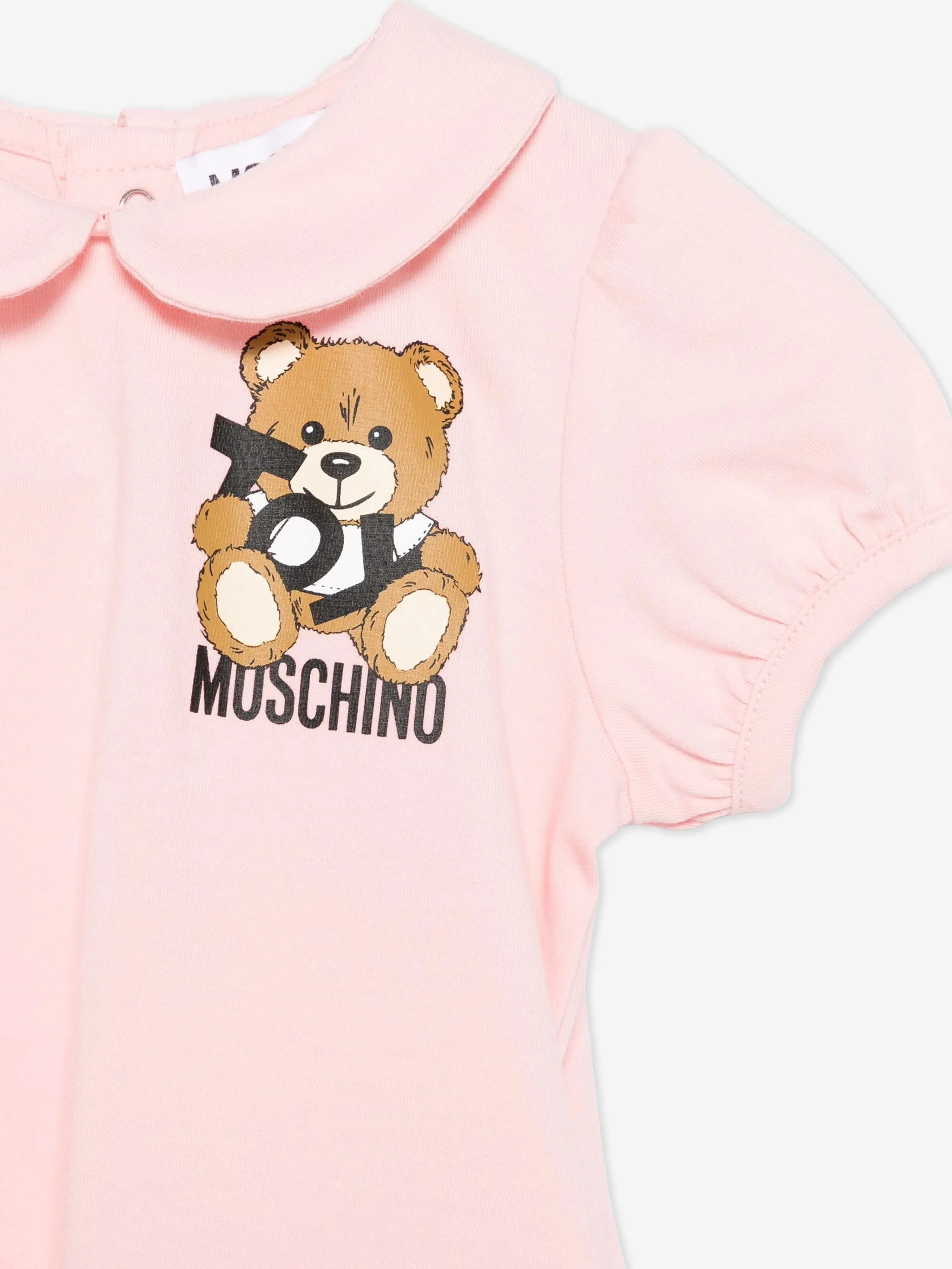 Baby Girls Teddy Bear Dress Set in Pink