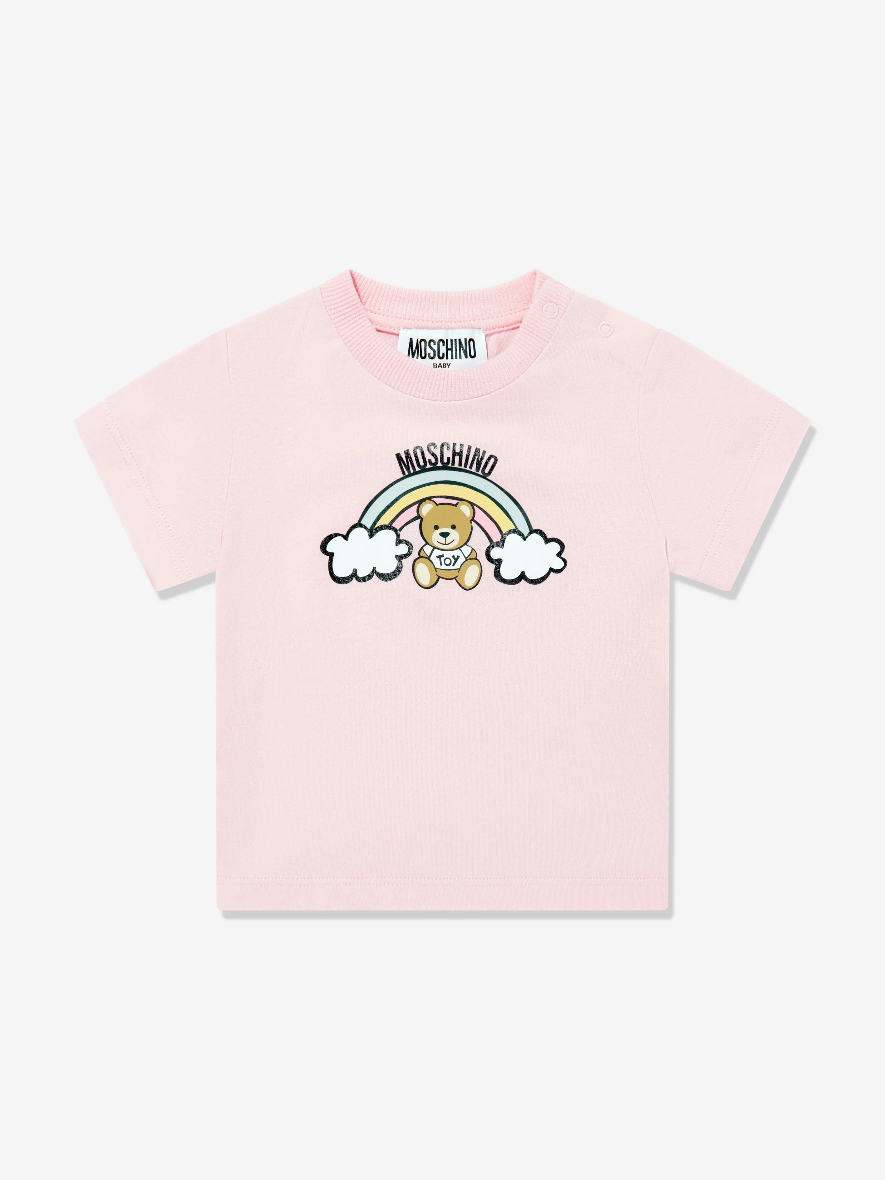 Baby Girls Teddy Bear Short Set in Pink