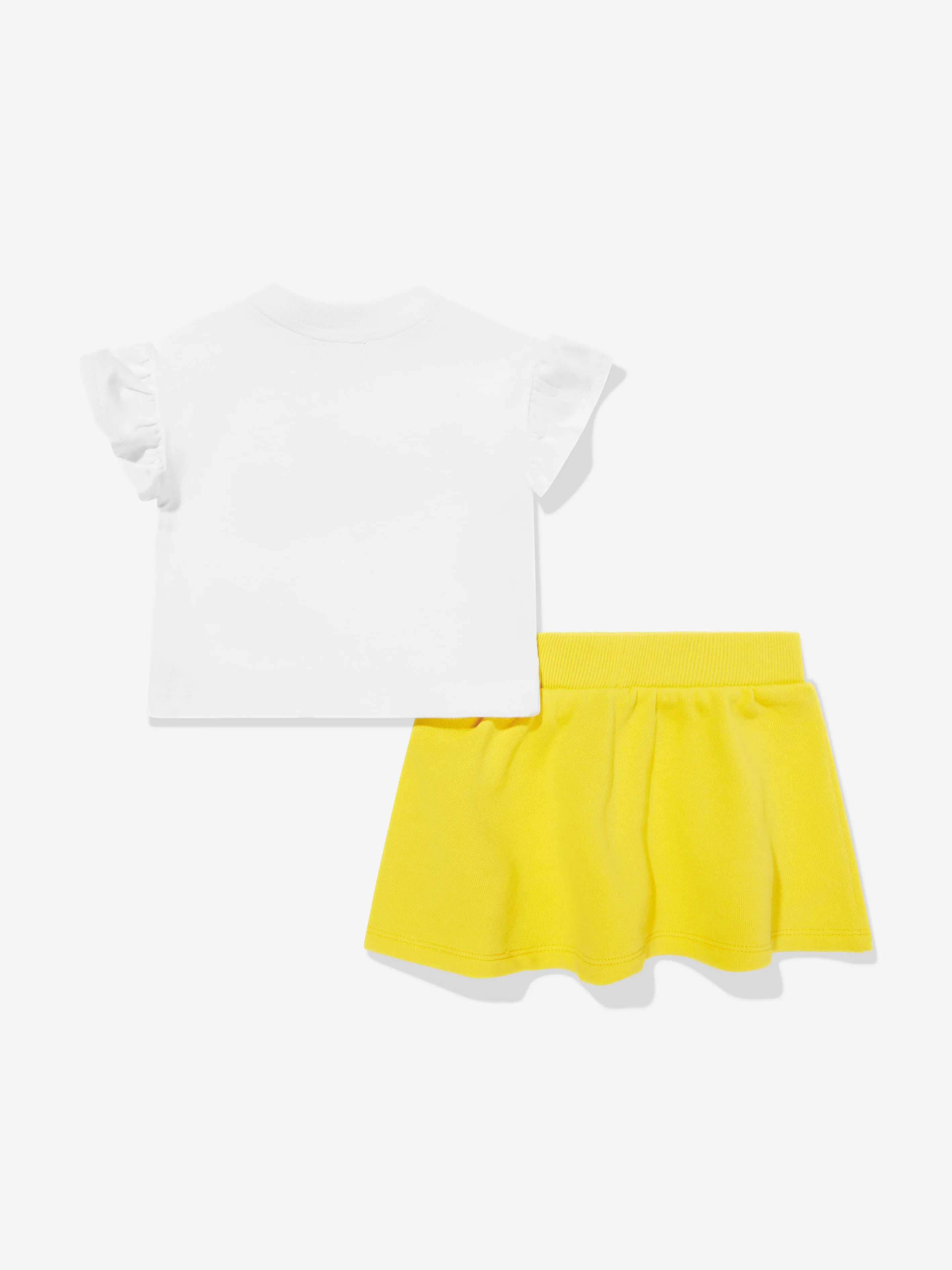 Baby Girls Teddy Bear Skirt Set in Yellow