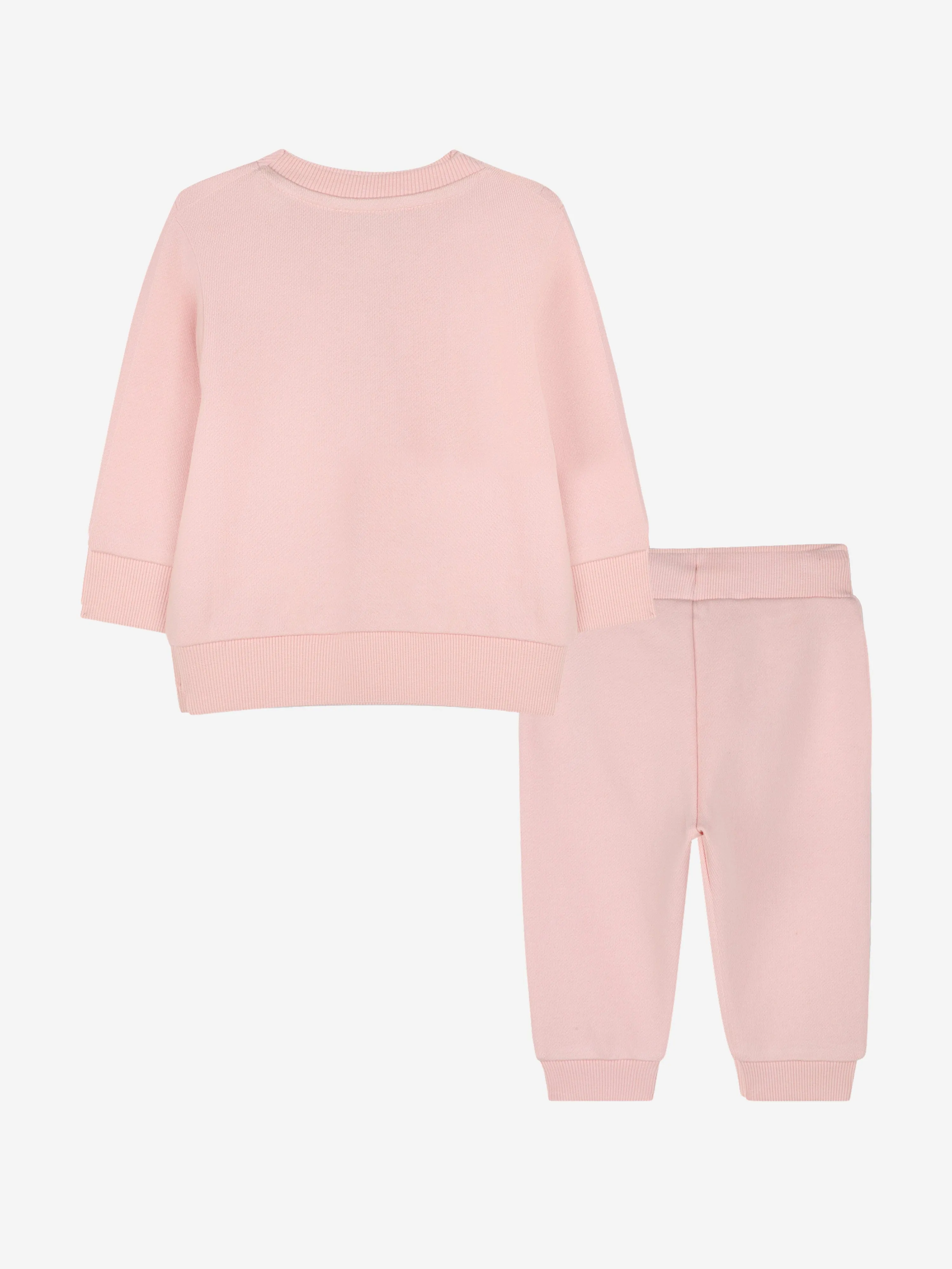 Baby Girls Tiger Logo Tracksuit in Pink