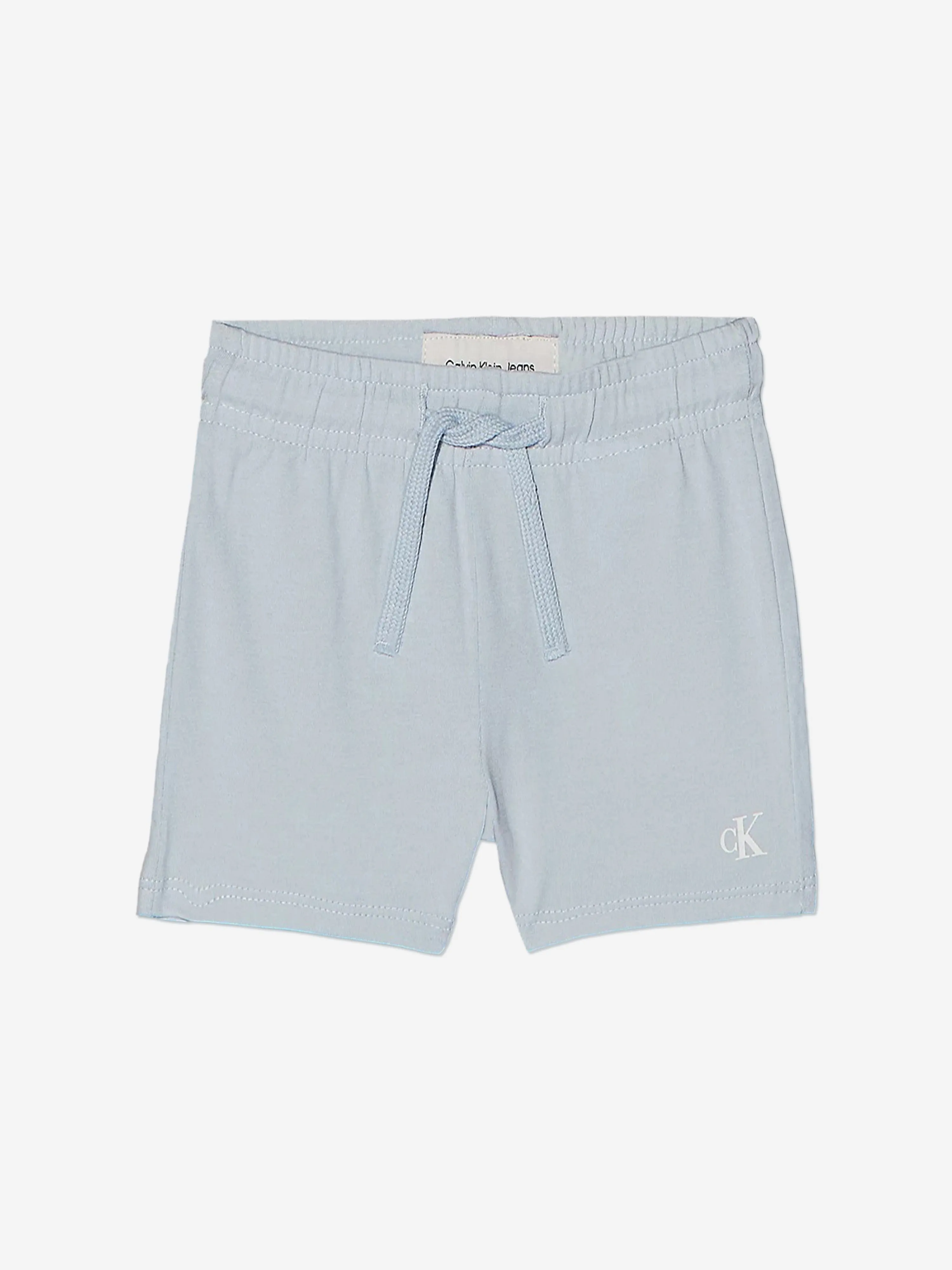 Baby Monogram Logo Short Set in Blue