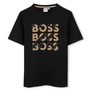 Black Triple Logo T-Shirt