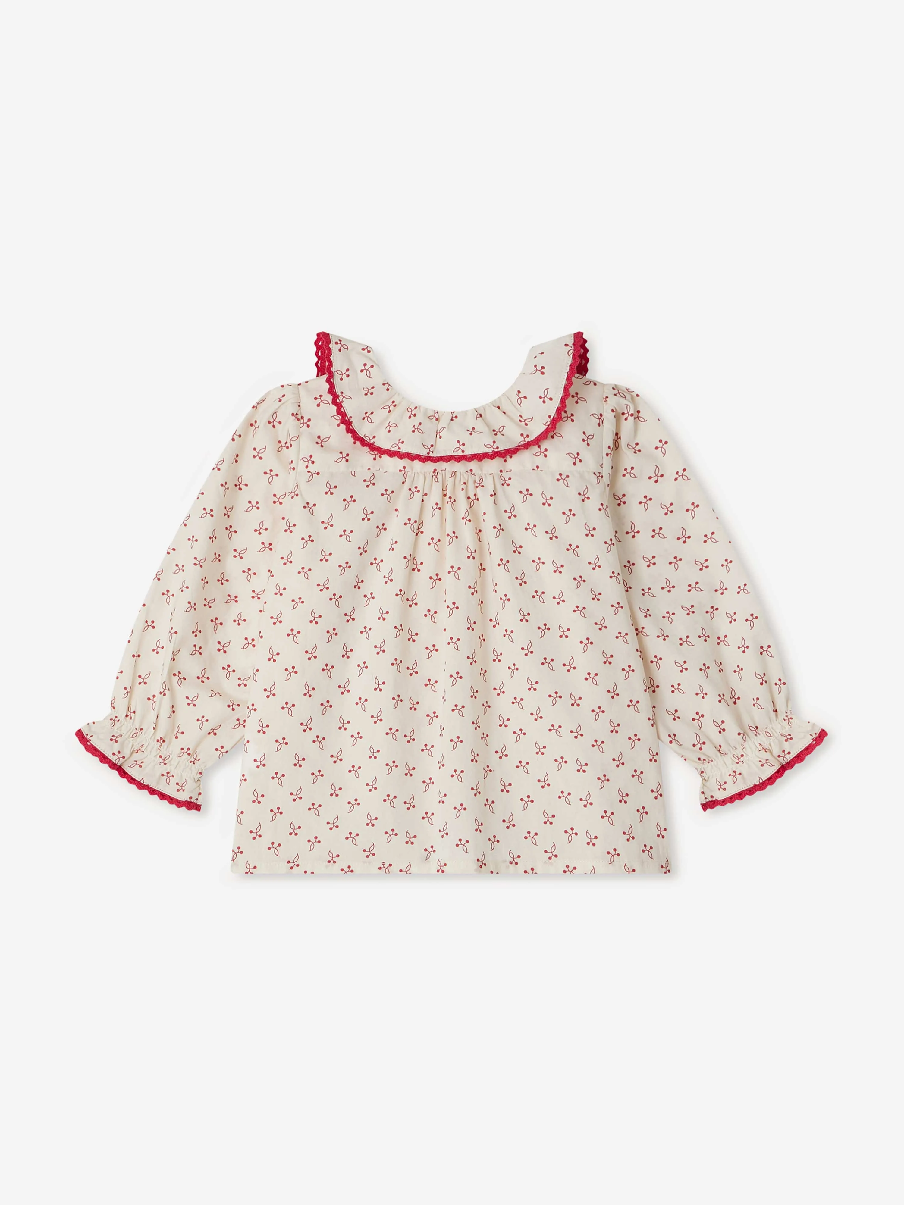 Bonpoint Baby Girls Jojoba Blouse in Ivory