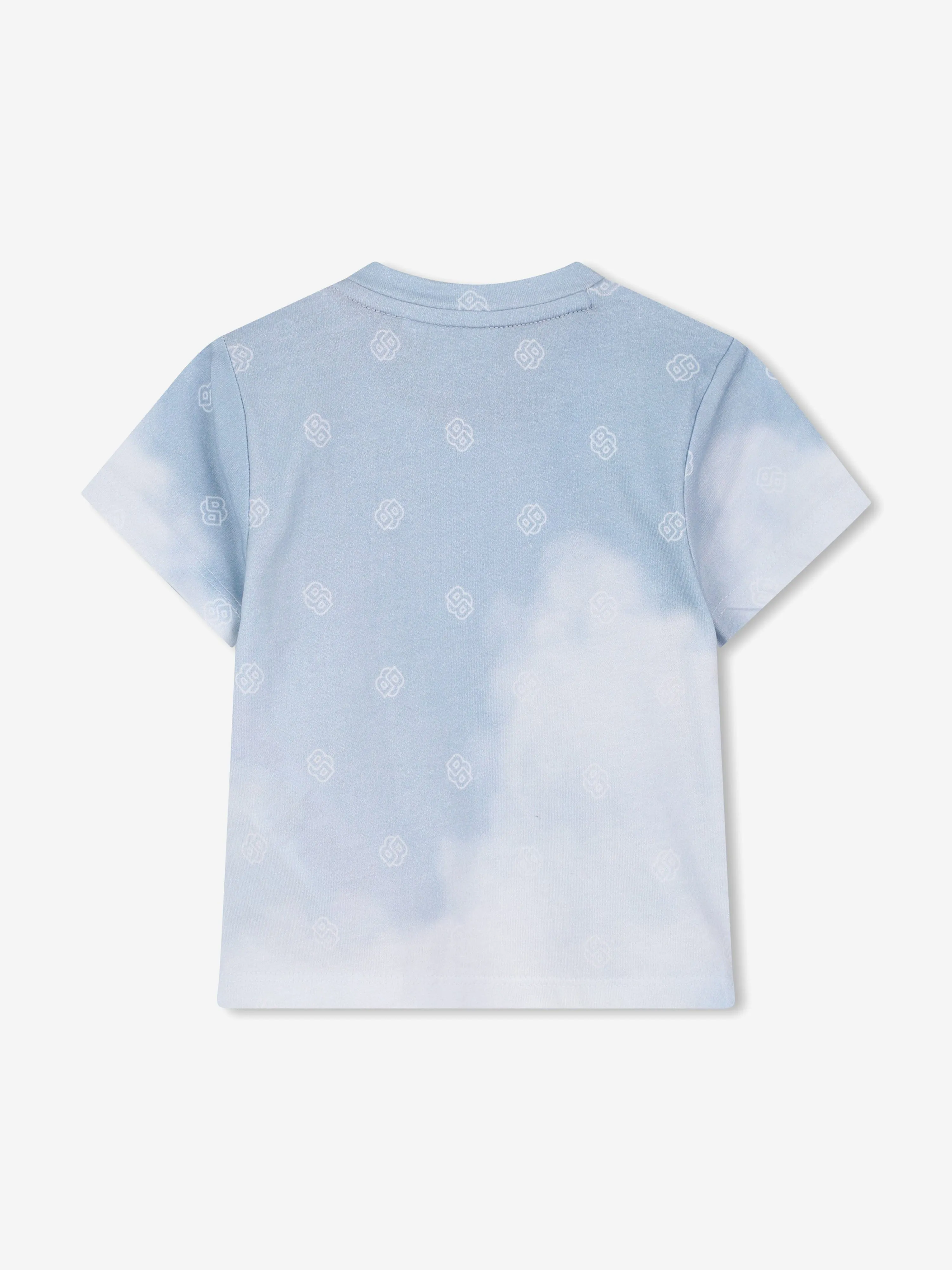 BOSS Baby Boys Cloud Print T-Shirt in Blue