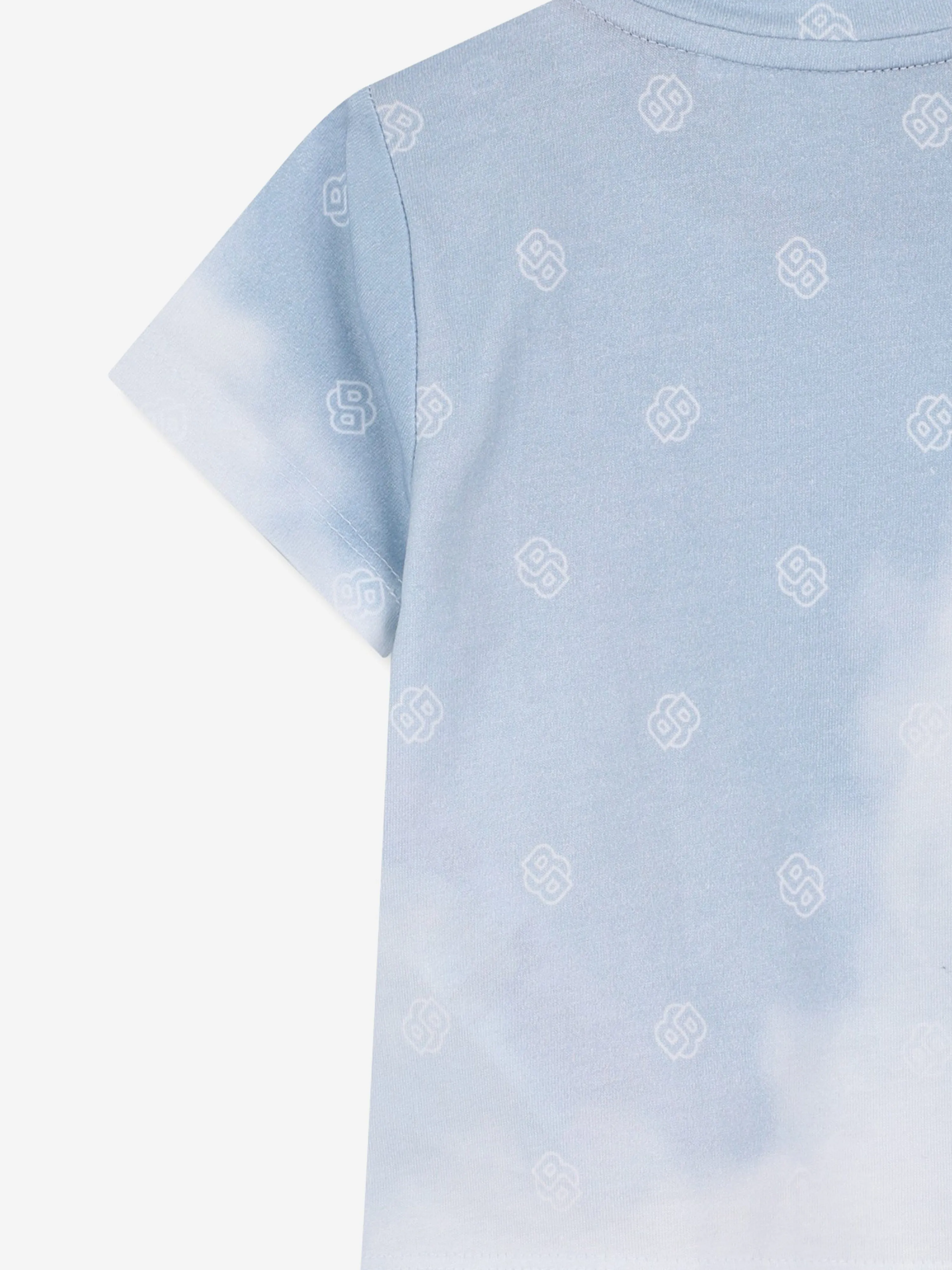 BOSS Baby Boys Cloud Print T-Shirt in Blue