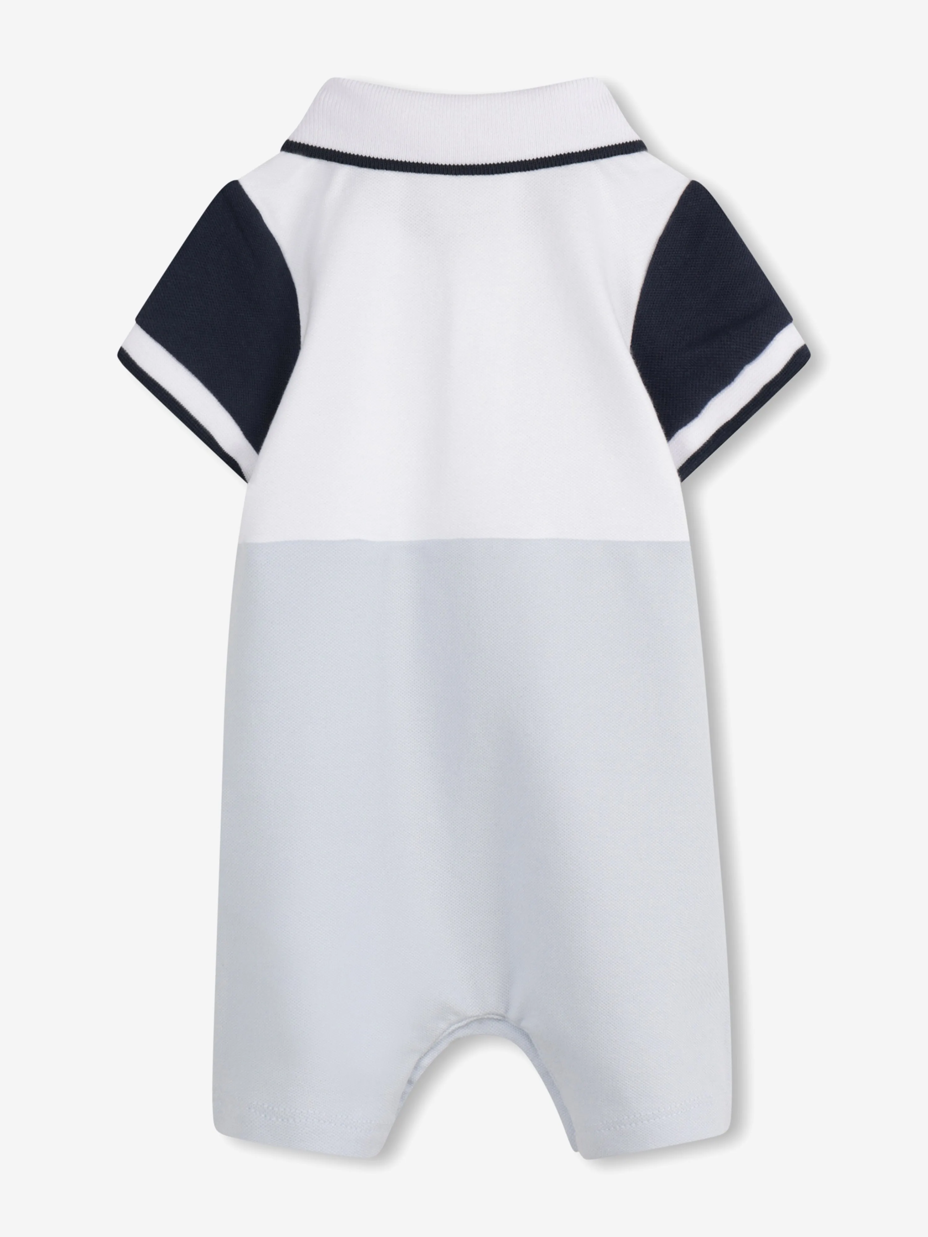 BOSS Baby Boys Logo Print Romper in Blue