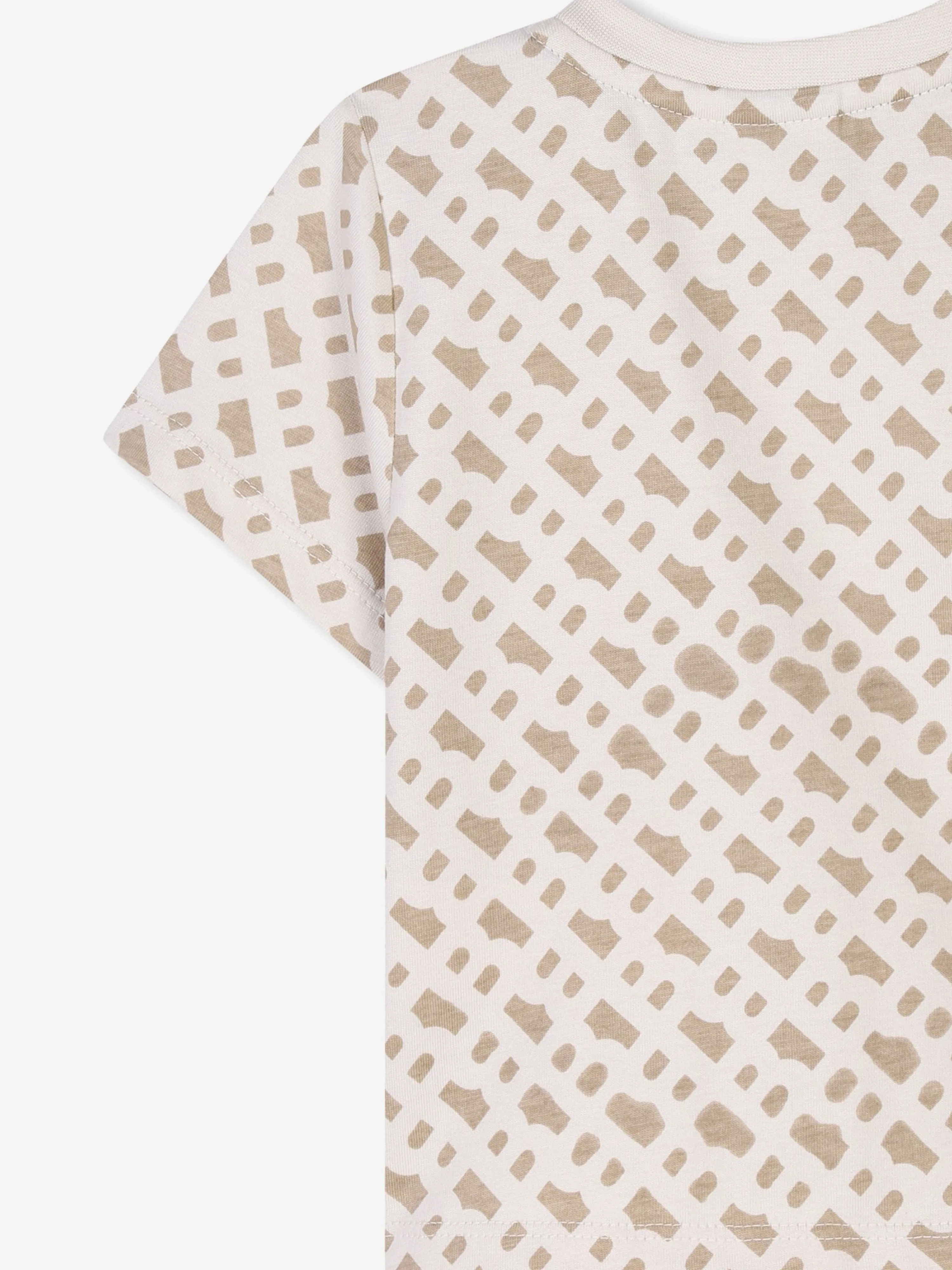 BOSS Baby Boys Monogram T-Shirt in Beige