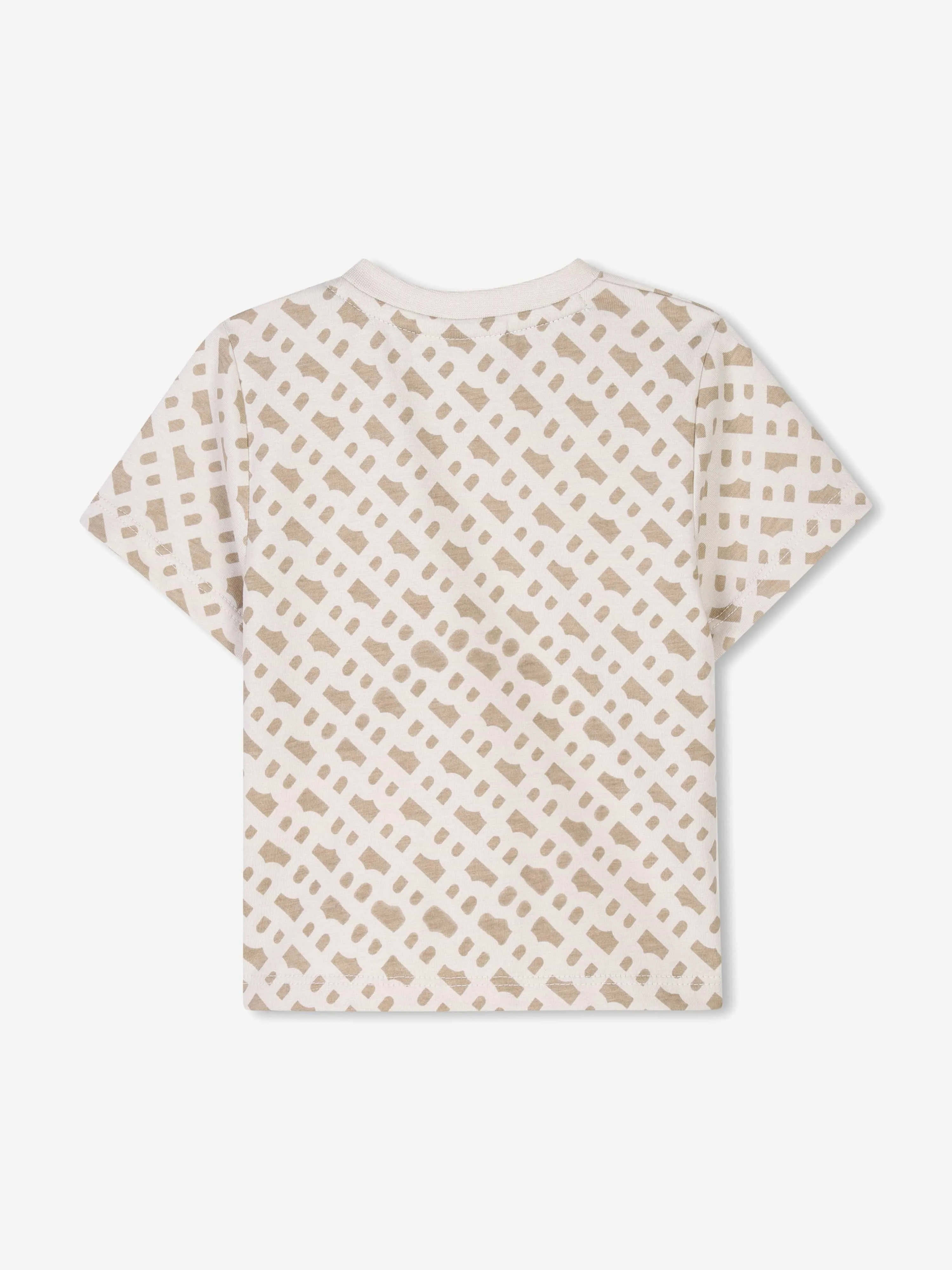 BOSS Baby Boys Monogram T-Shirt in Beige