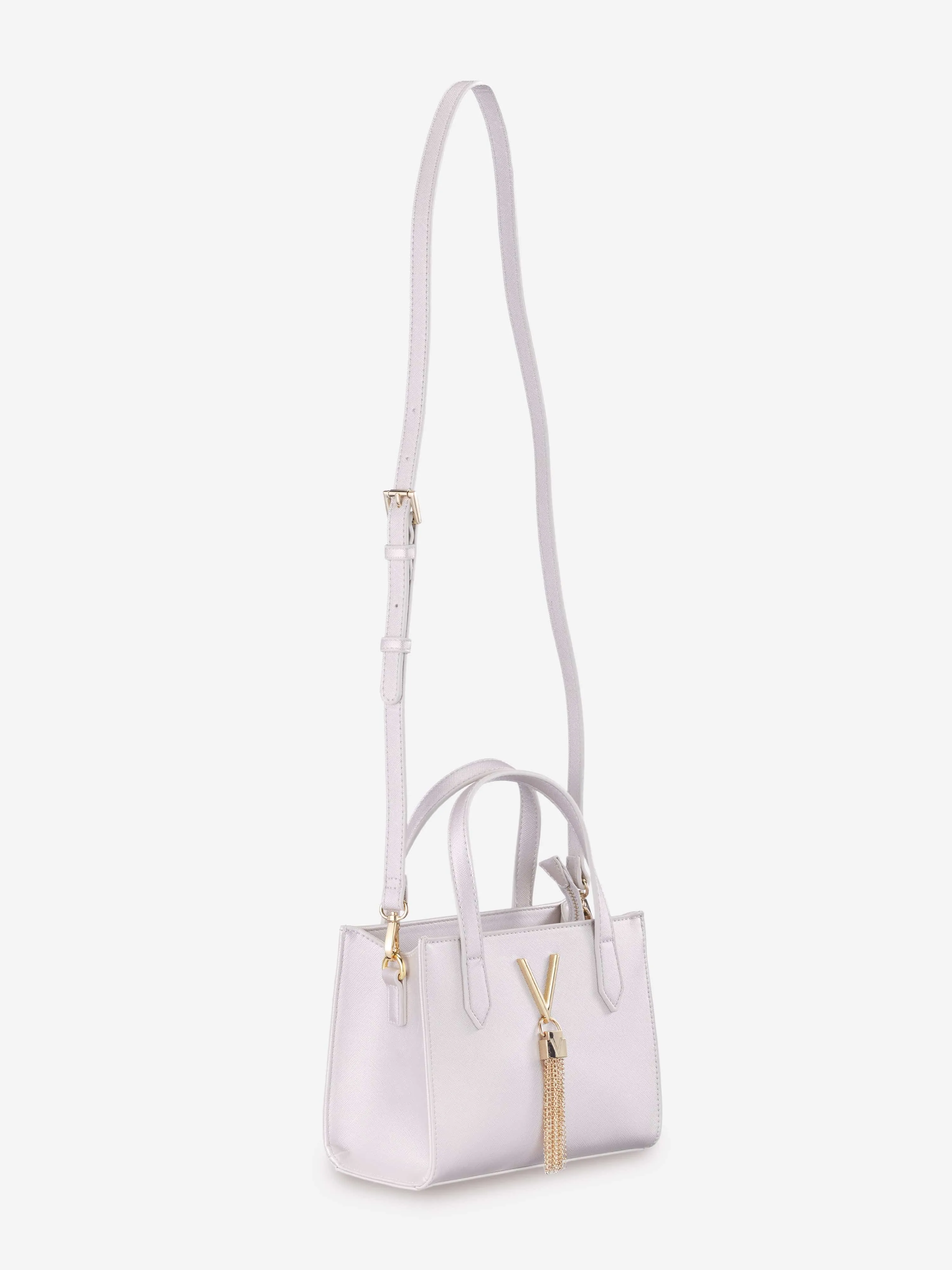 Divina Tote Bag in Silver (20cm)