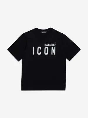Dsquared2 Kids Icon Logo T-Shirt in Black