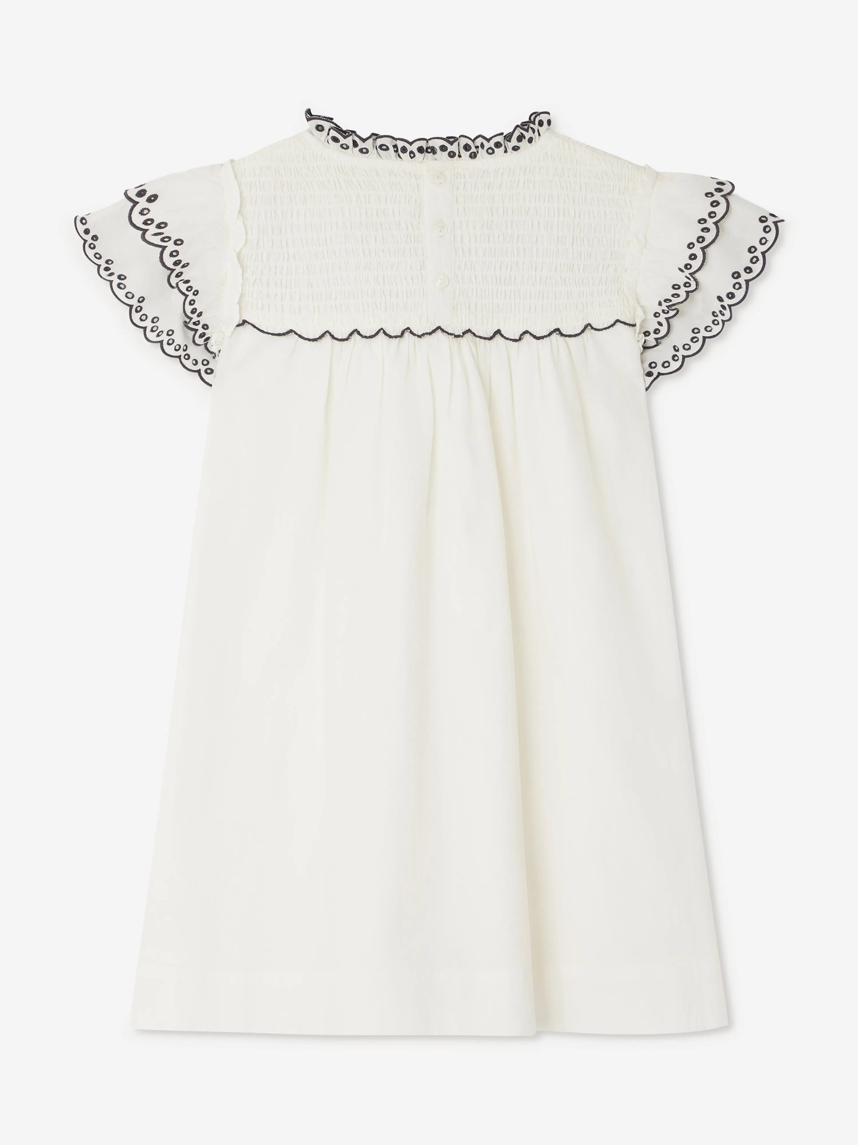Girls Bijou Dress in Ivory